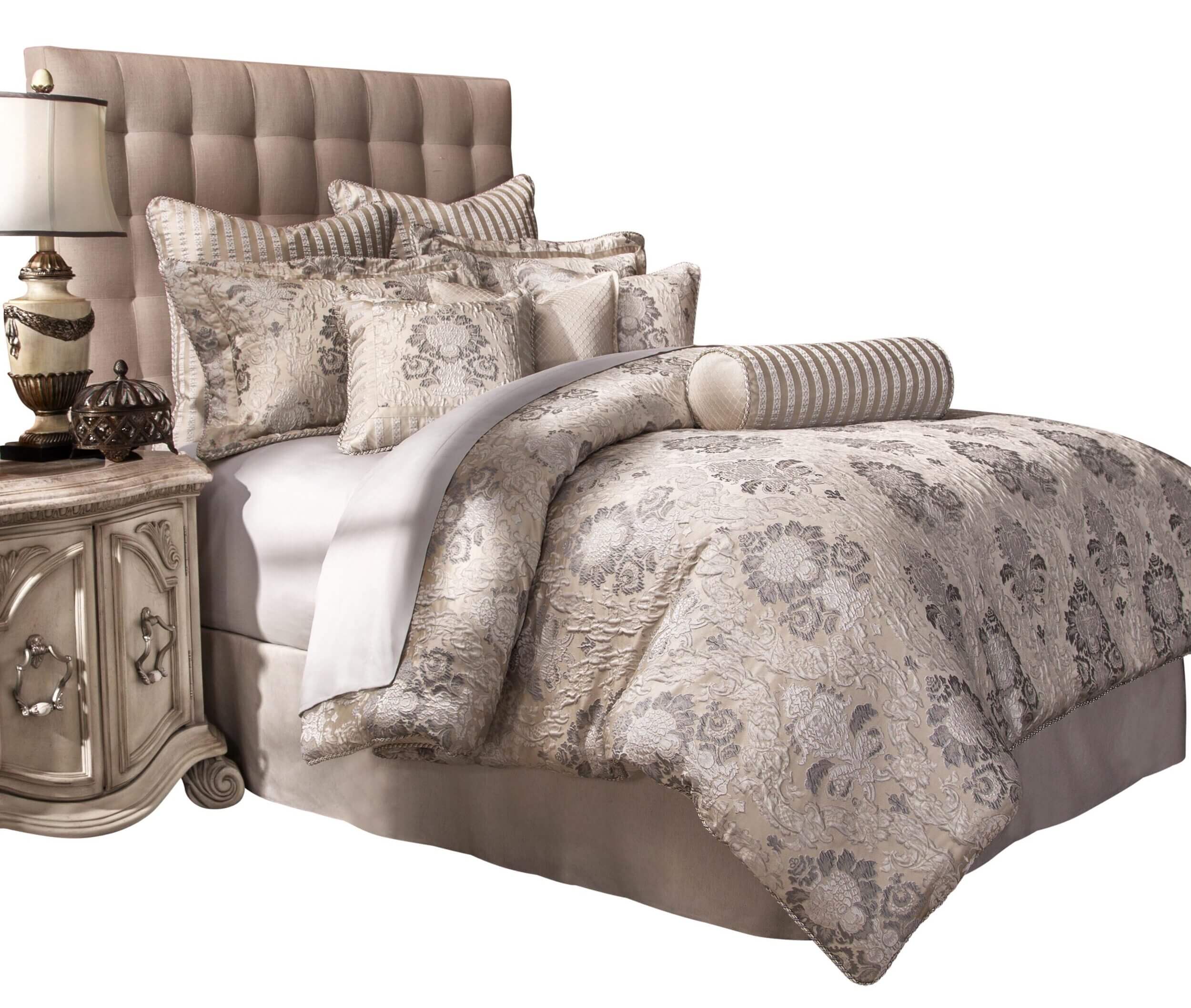 Sycamore Grove 10-Piece King Comforter Set - Silver - Image 2