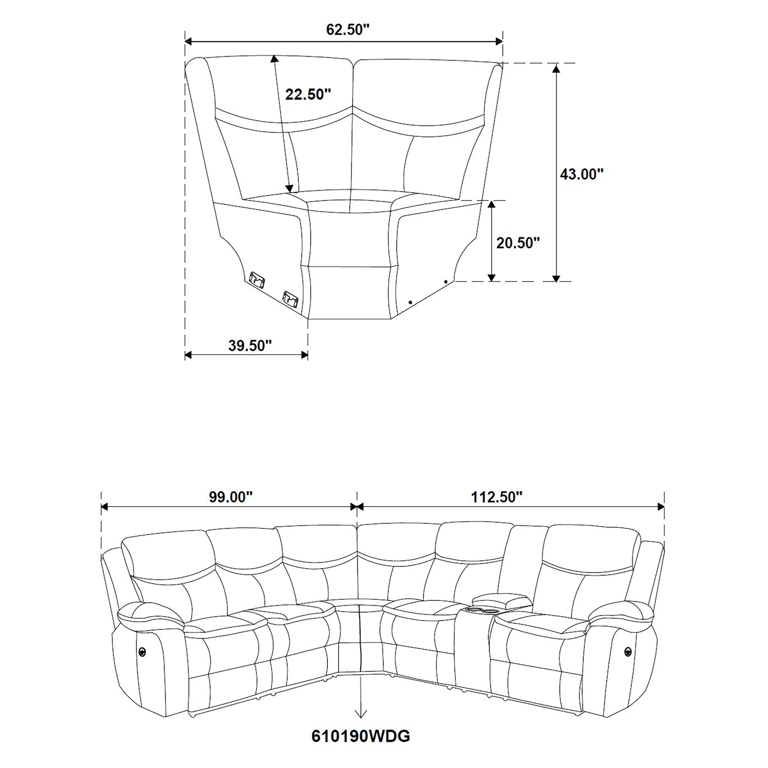 Sycamore Power Reclining Sectional Sofa - Image 13