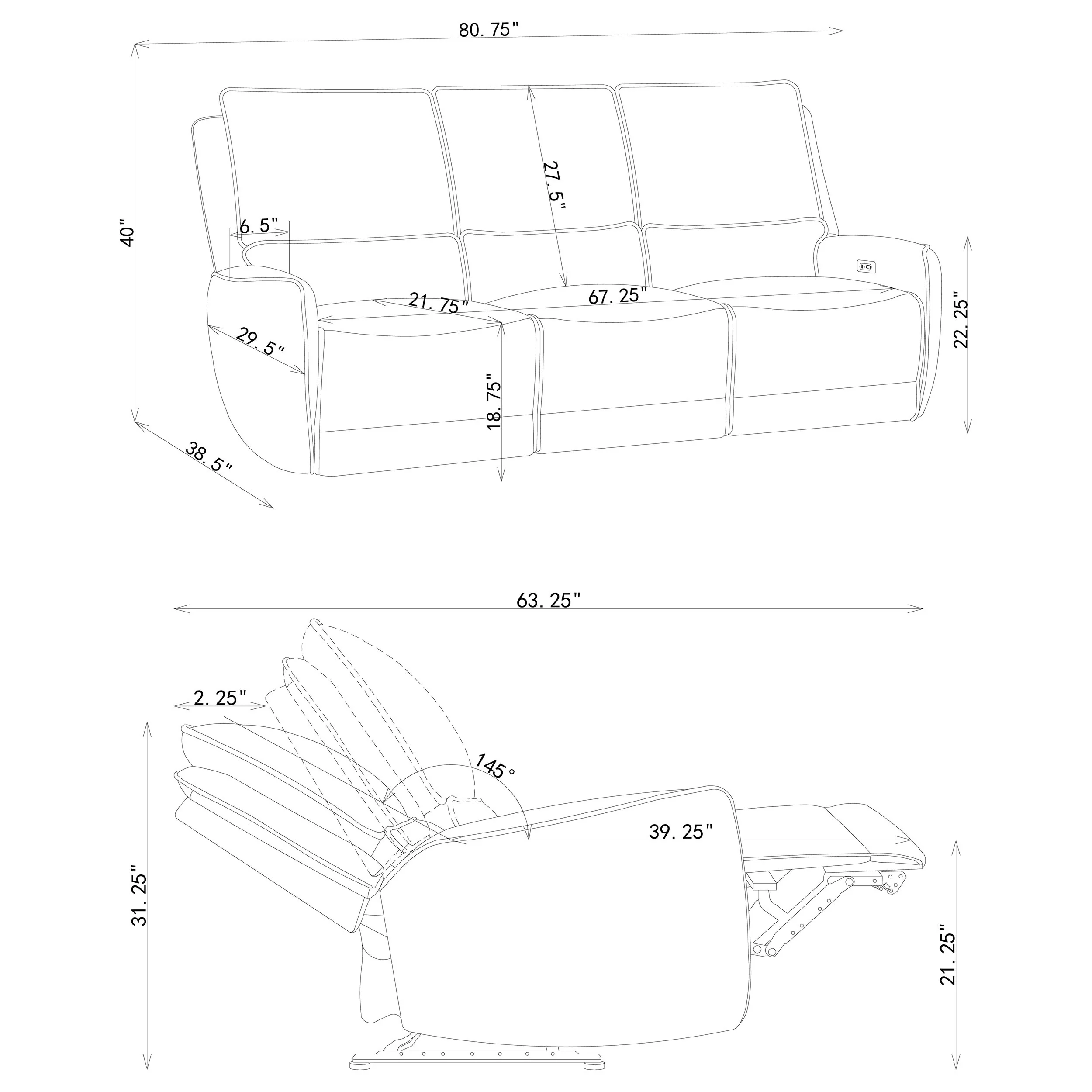 Sylmar Power Reclining Sofa - Image 15