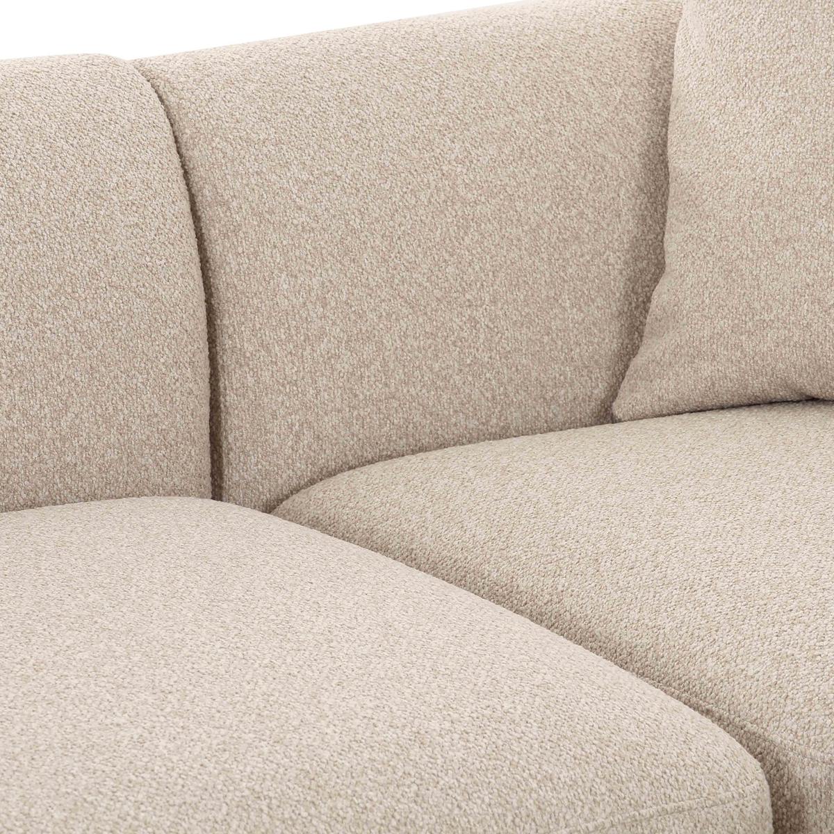 Sylvie Cream Boucle 3-Piece Sectional - Image 5