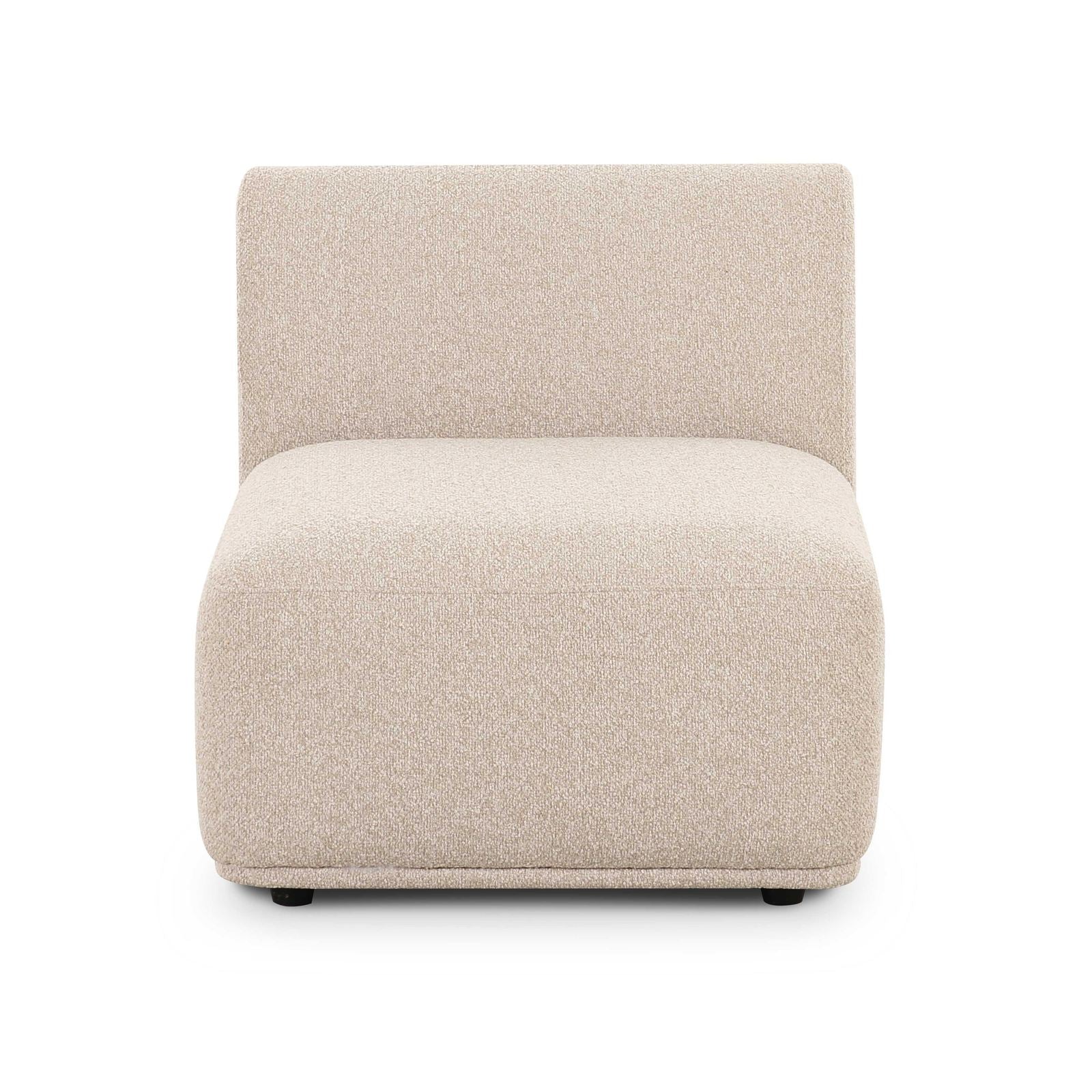Sylvie Cream Boucle Armless 1-Seater - Image 2