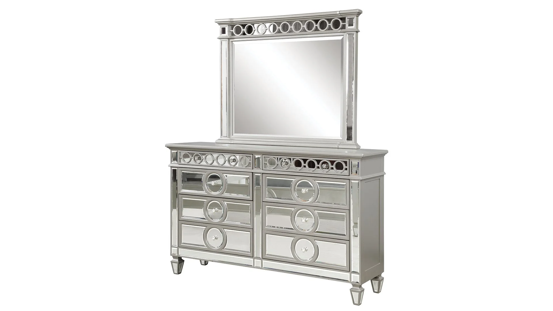 Symphony 4 Pc king Bed Silver - Image 6