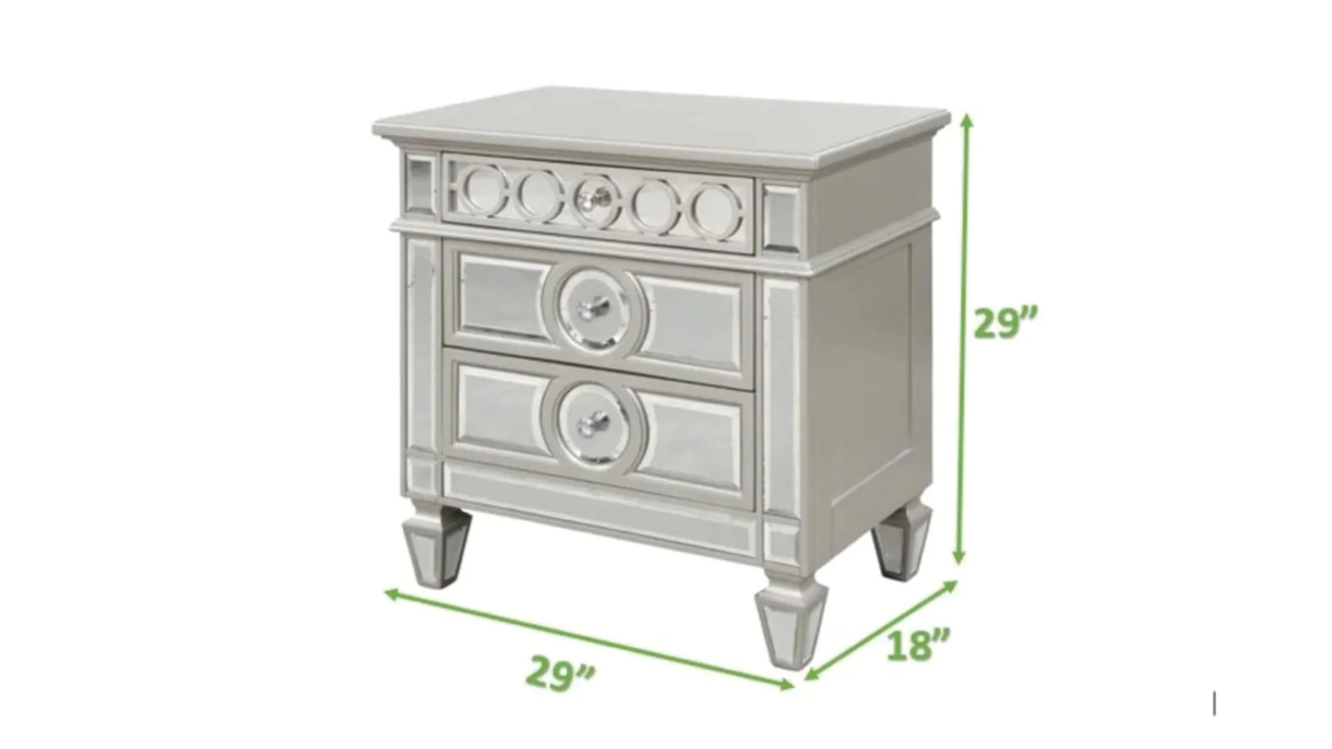 Symphony 4 Pc Queen Bed Silver - Image 13