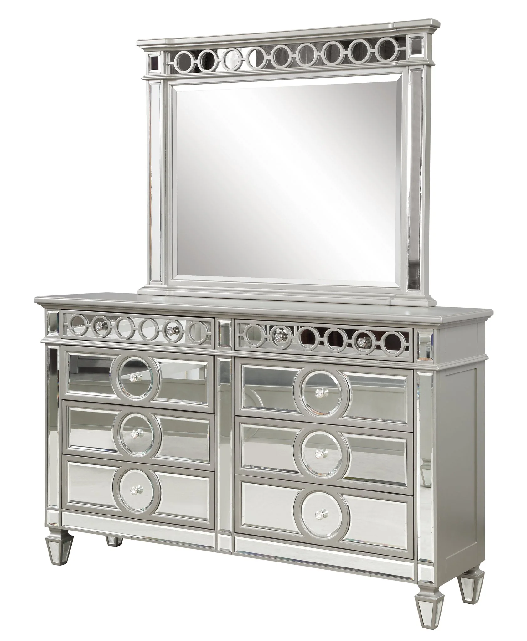 Symphony 5 Pc king Bed Silver - Image 8