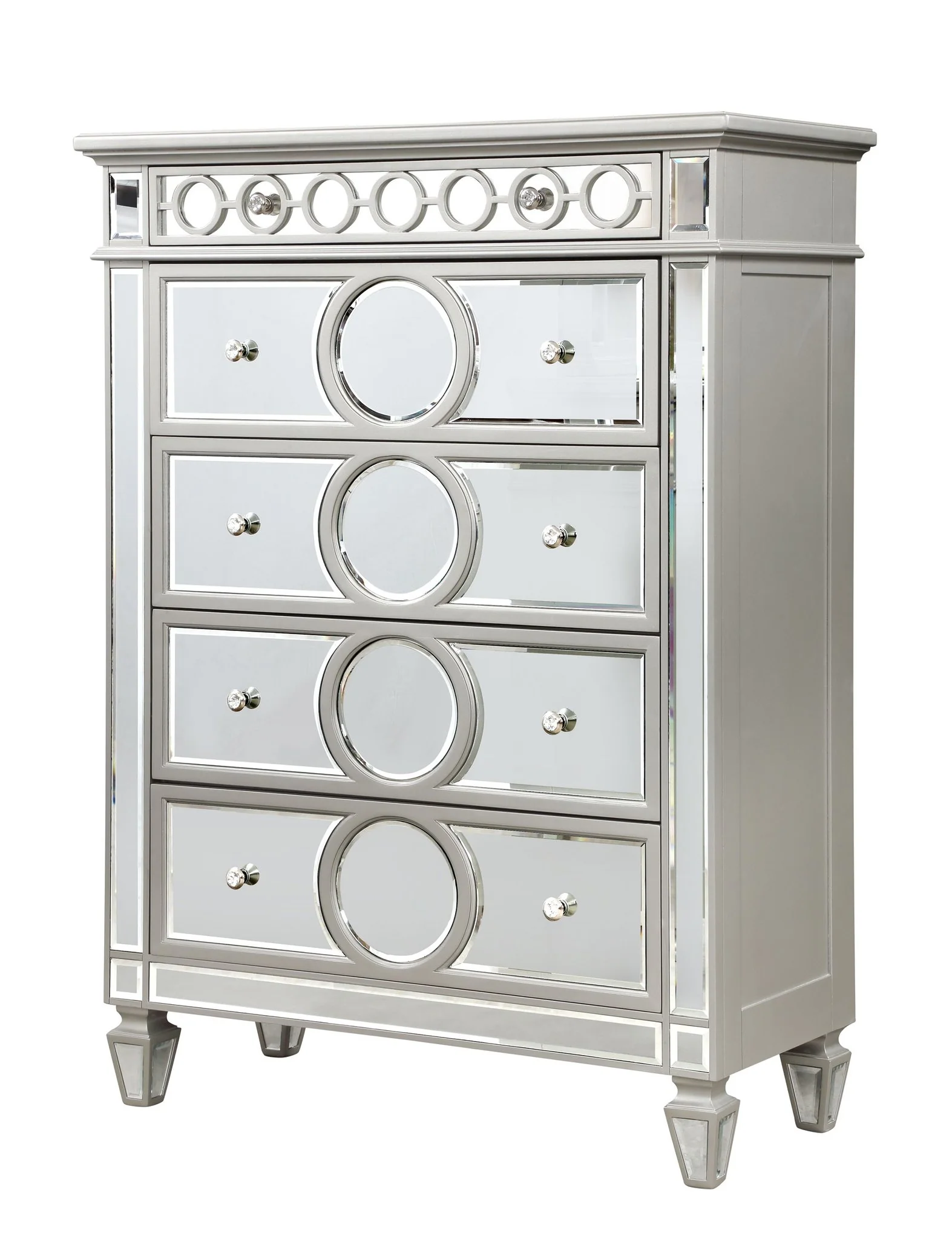 Symphony 5 Pc Queen Bed Silver - Image 17