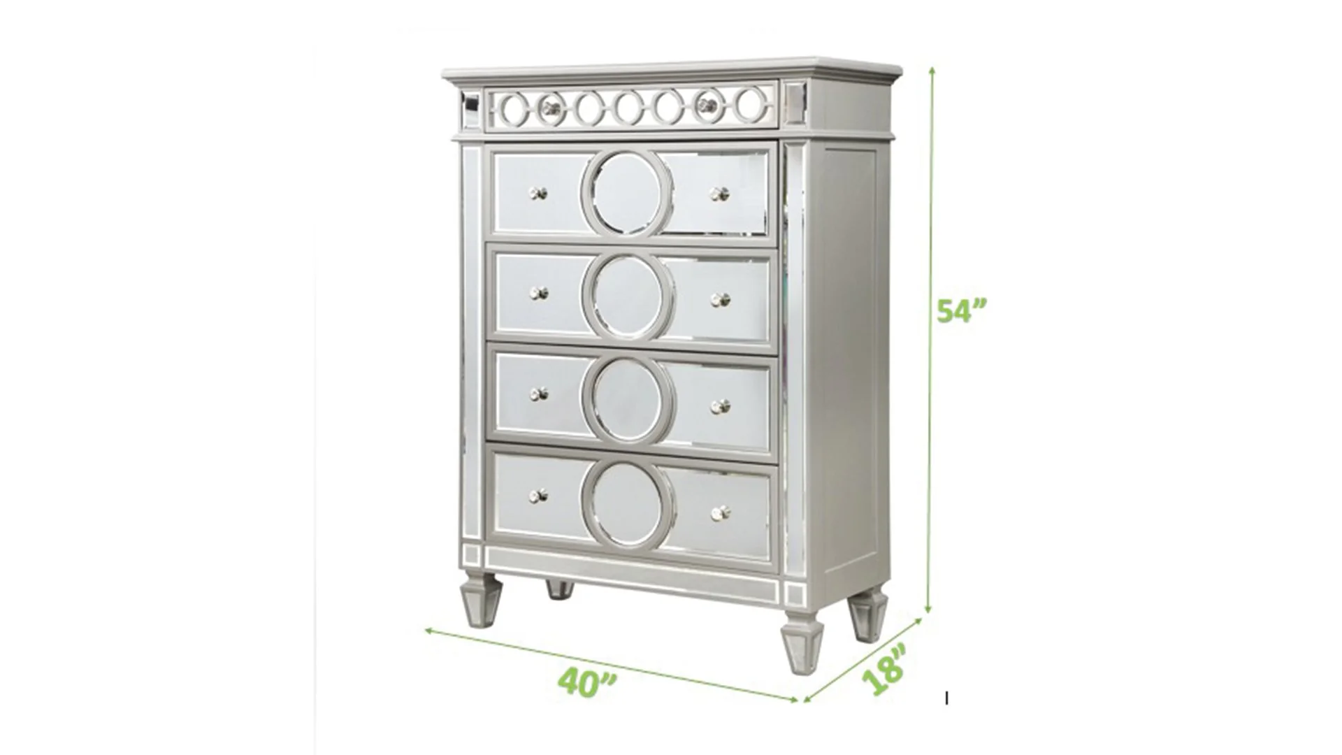 Symphony 5 Pc Queen Bed Silver - Image 19