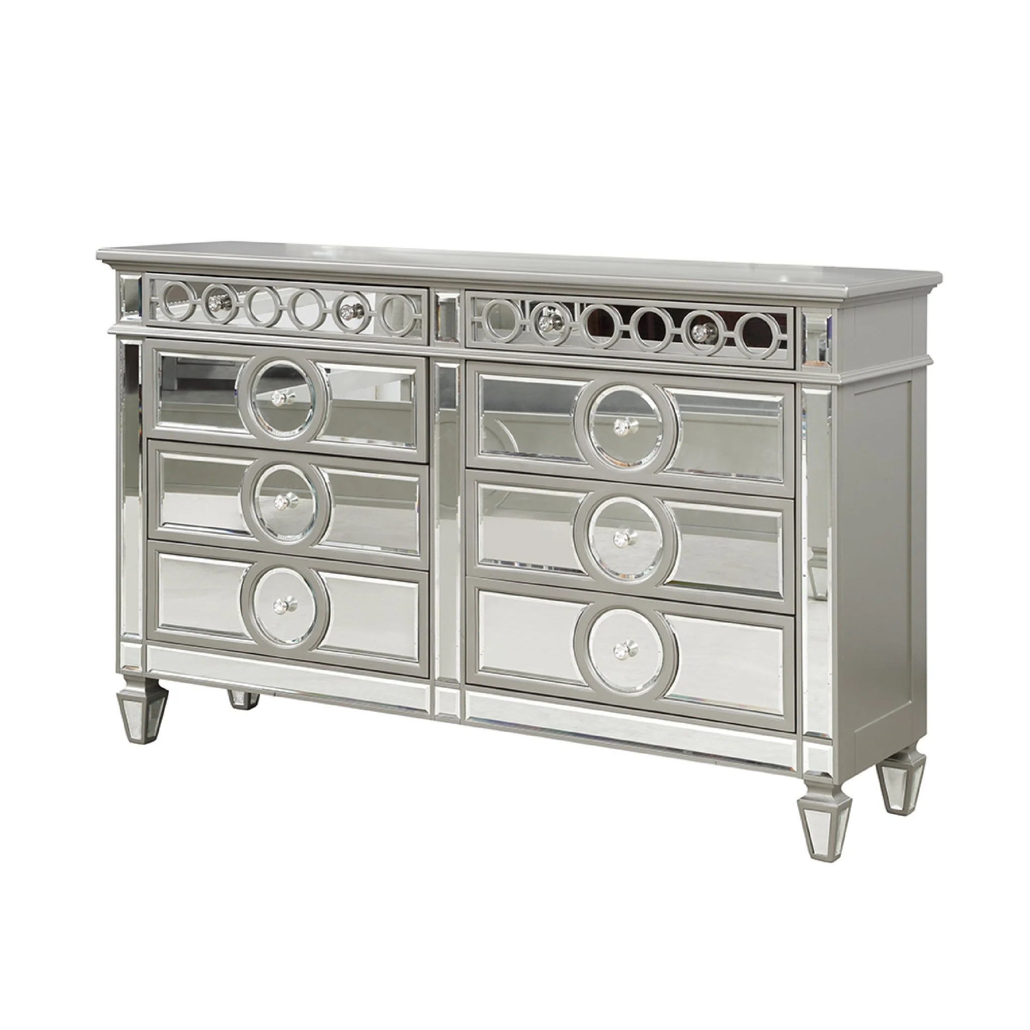 Symphony 5 Pc Queen Bed Silver - Image 5