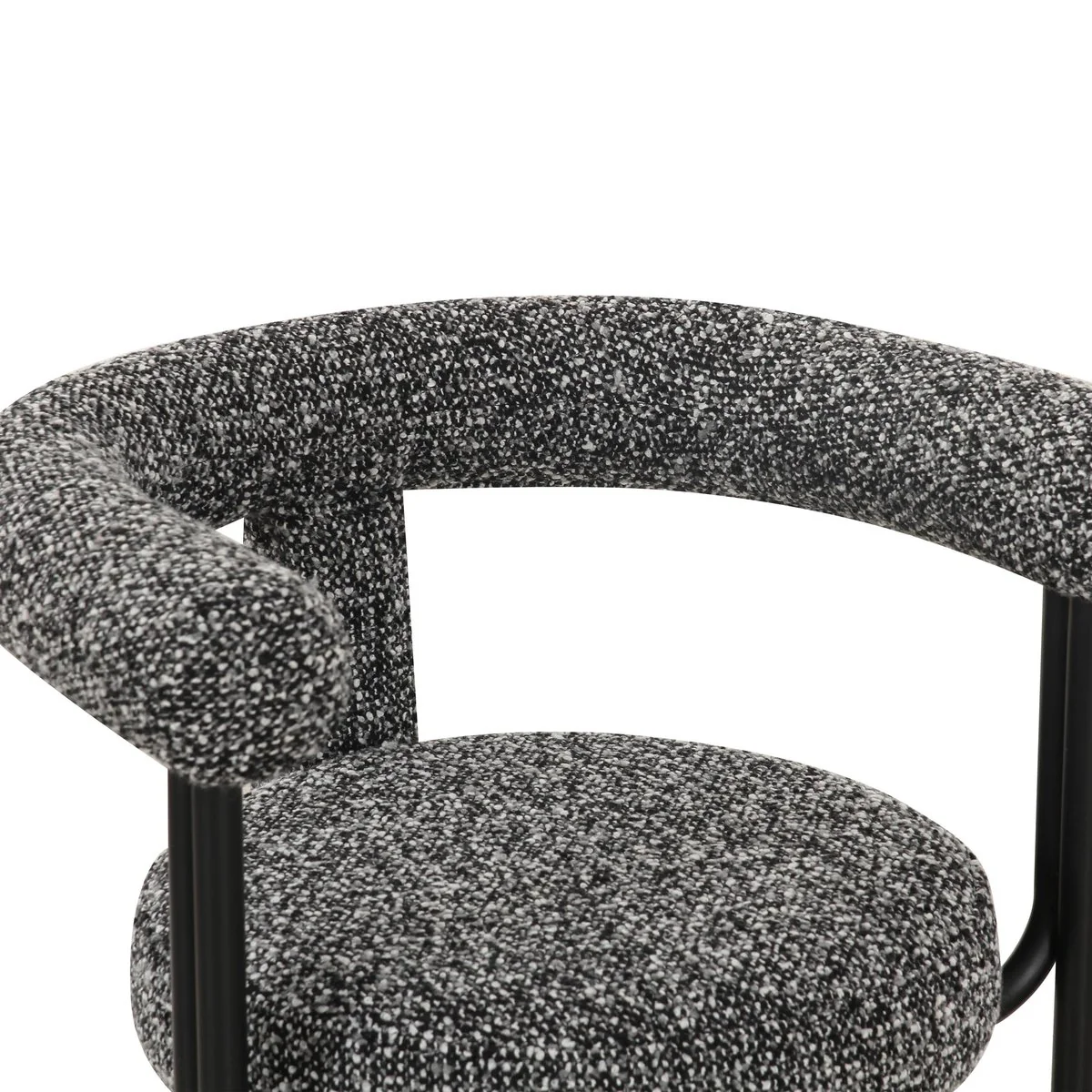 Synn Black Performance Boucle Dining Chair - Image 5