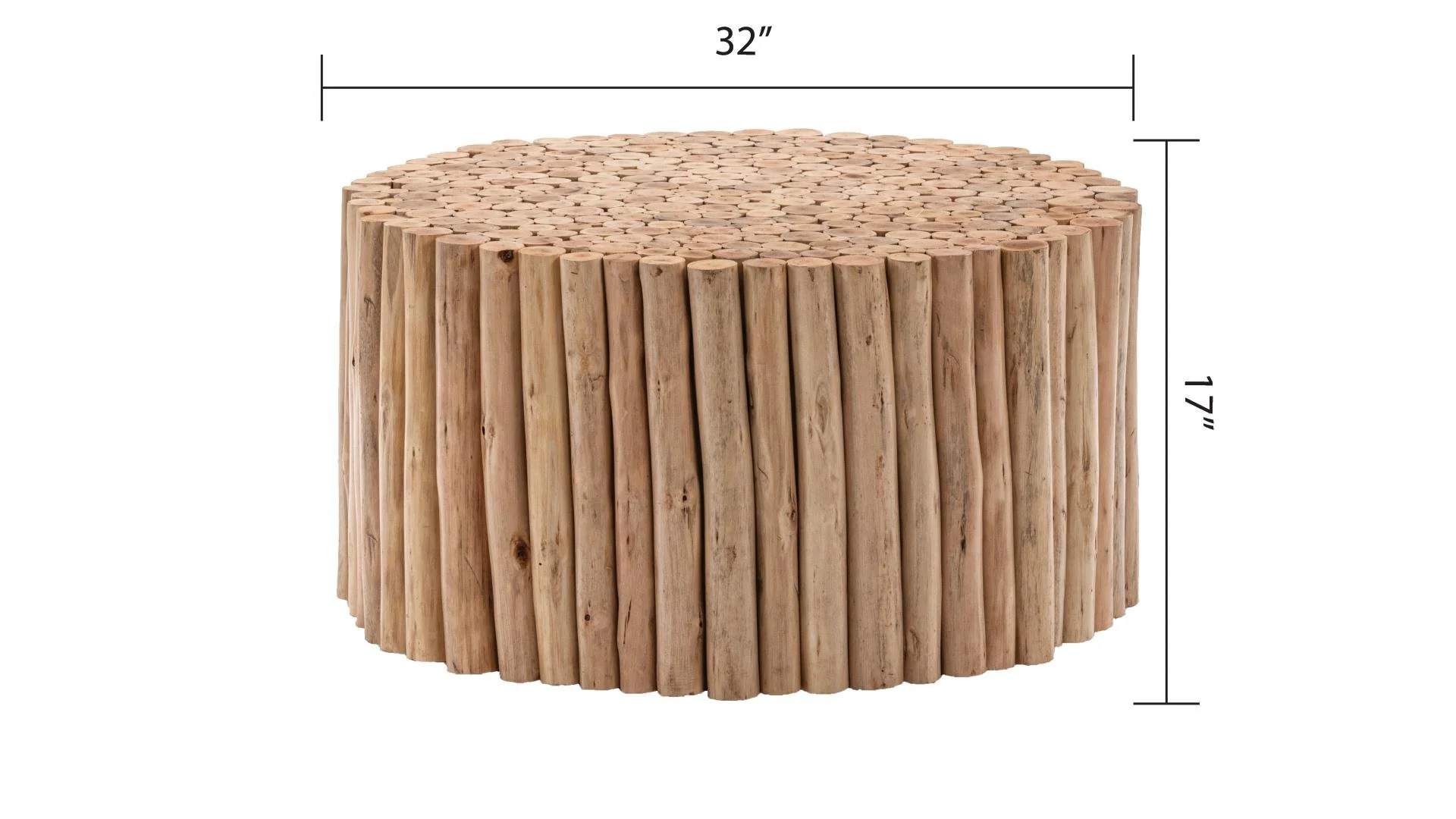 T1009-32 Coffee Table Natural - Image 3