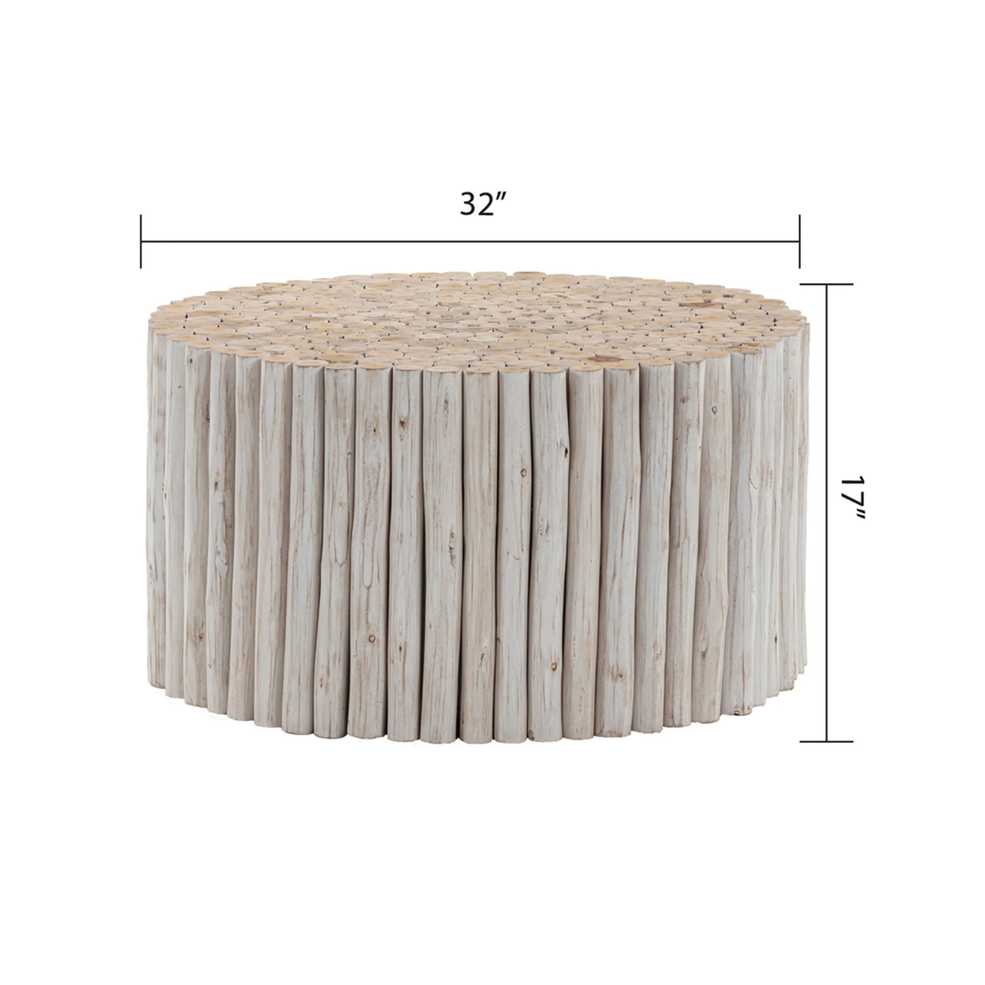 T1009-32 Coffee Table White - Image 4