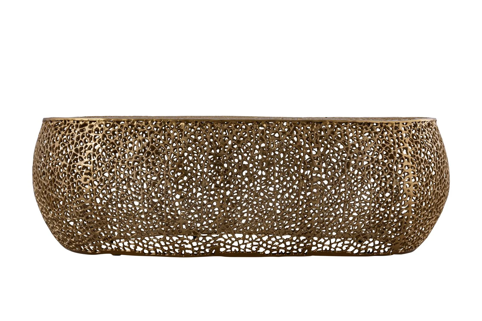T3601-50 Oval Coffee Table Gold - Image 2