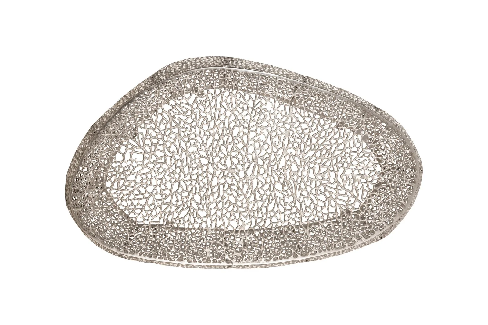 T3601-50 Oval Coffee Table Silver - Image 3