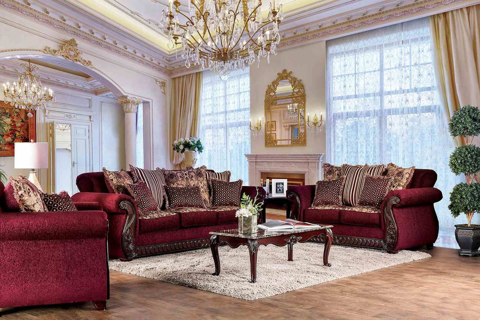 Tabitha Loveseat, Wine - Image 2
