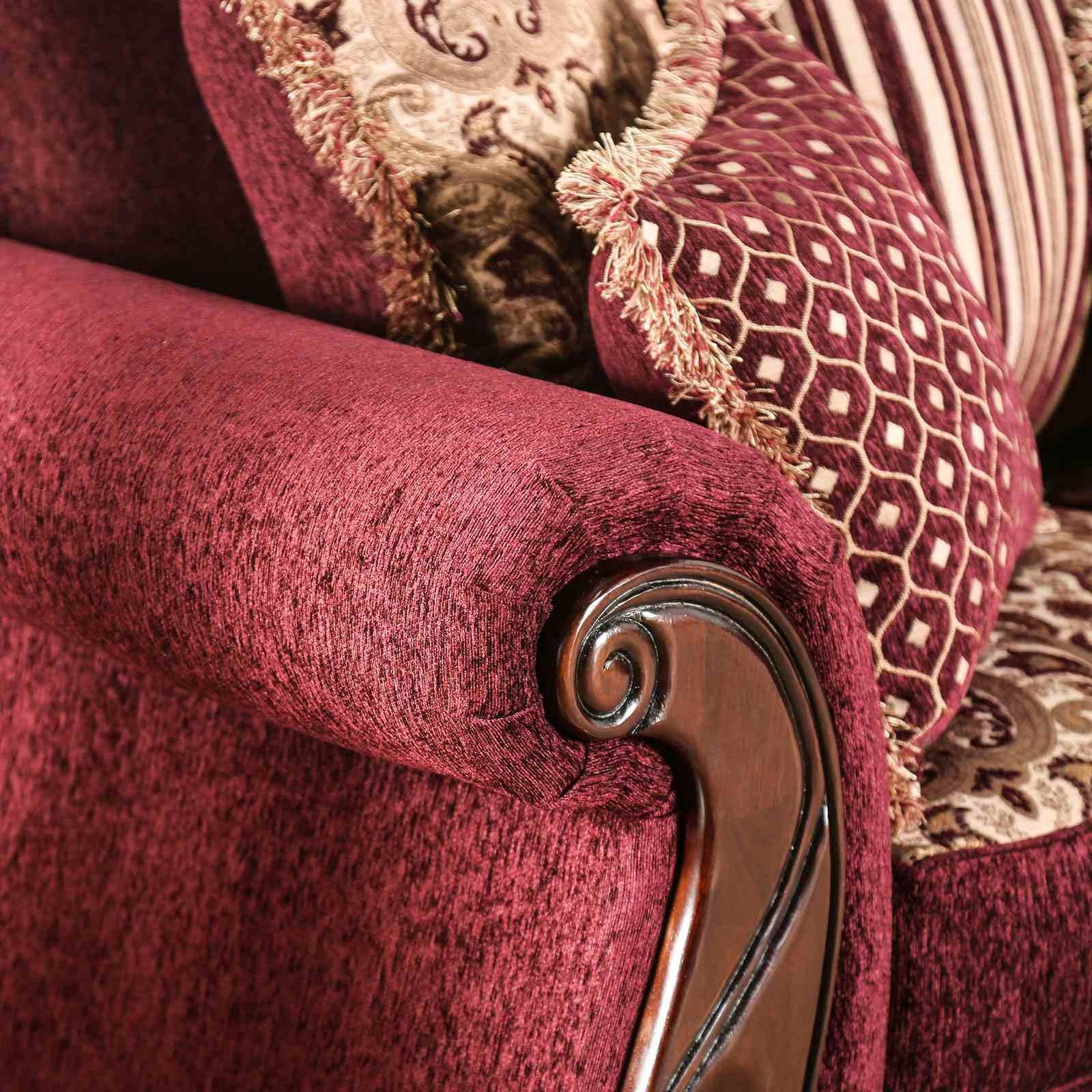 Tabitha Loveseat, Wine - Image 6