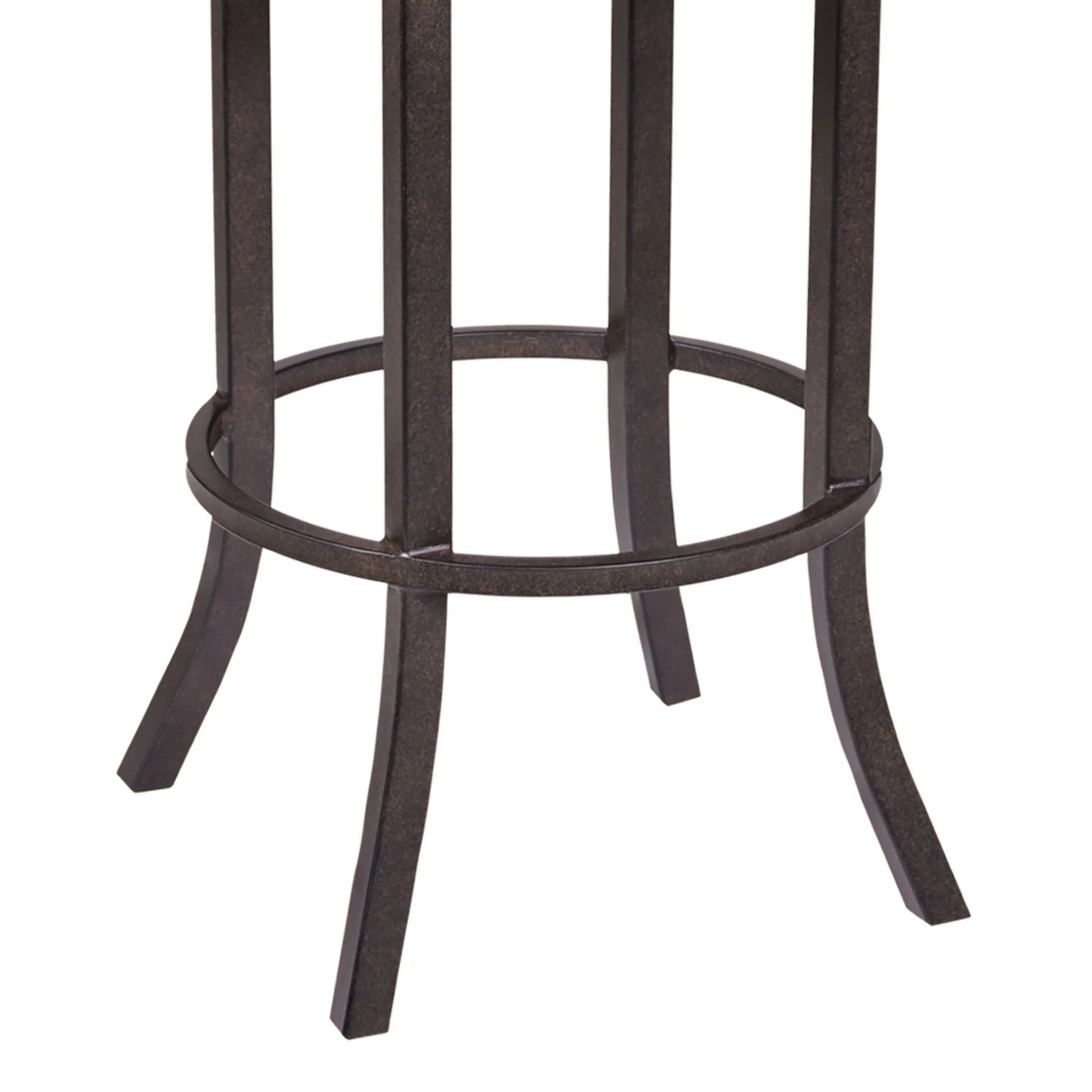 Tahiti 30" Arm Barstool in Auburn Bay finish with Brown Pu upholstery - Image 4