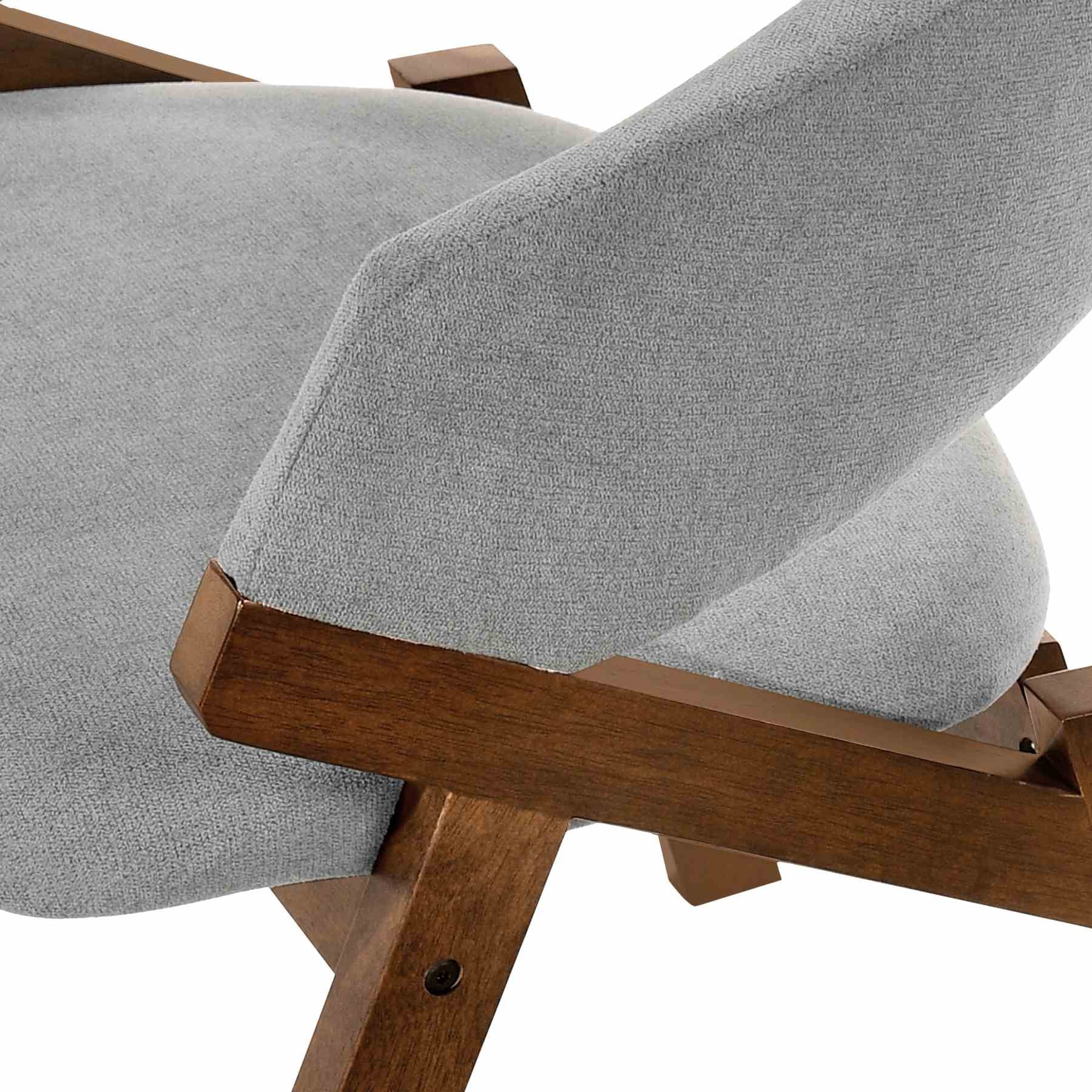Talulah Gray Fabric and Walnut Veneer Dining Side Chairs - Set of 2 - Image 7