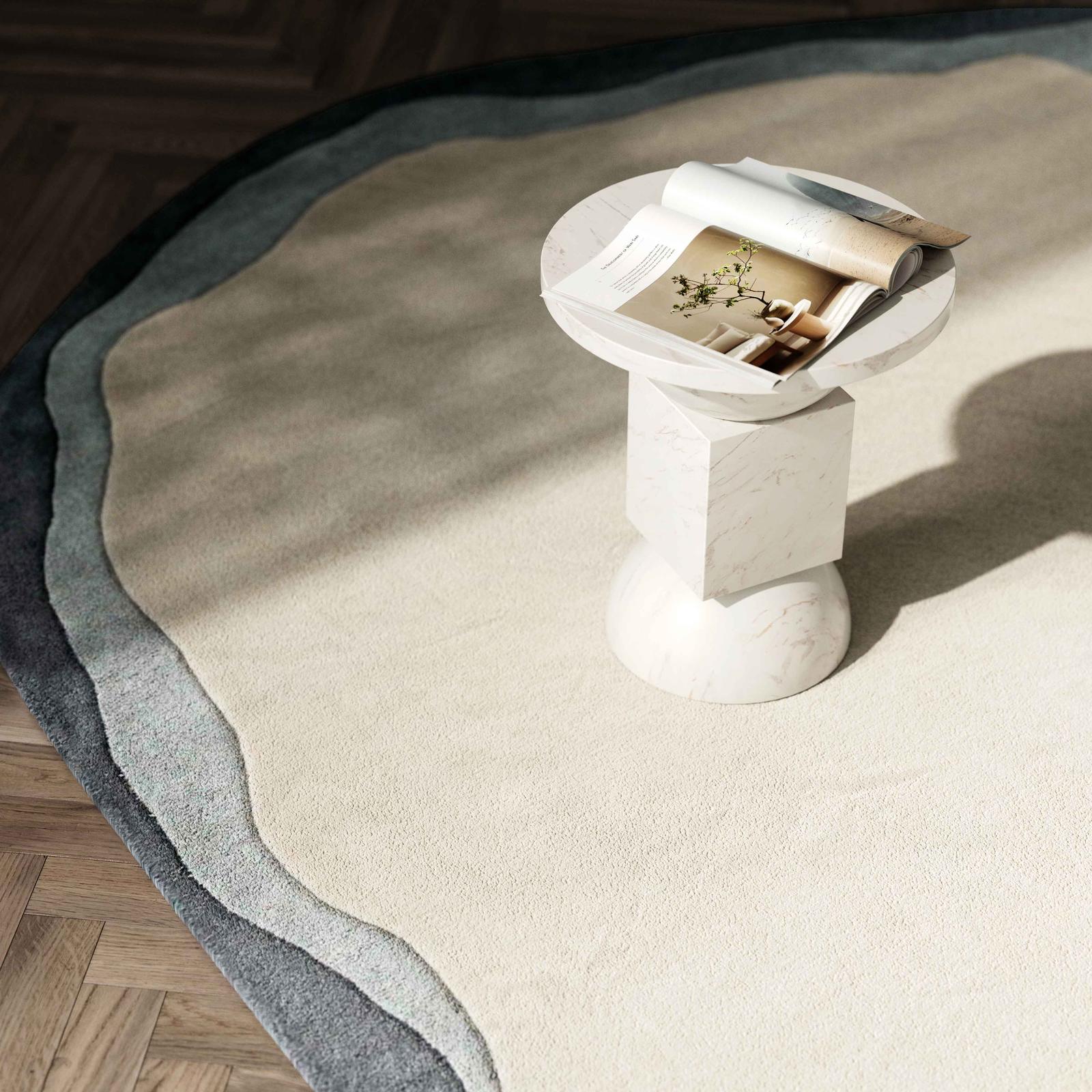 Tarba Grey 8'x10' Organic Floor Rug - Image 2