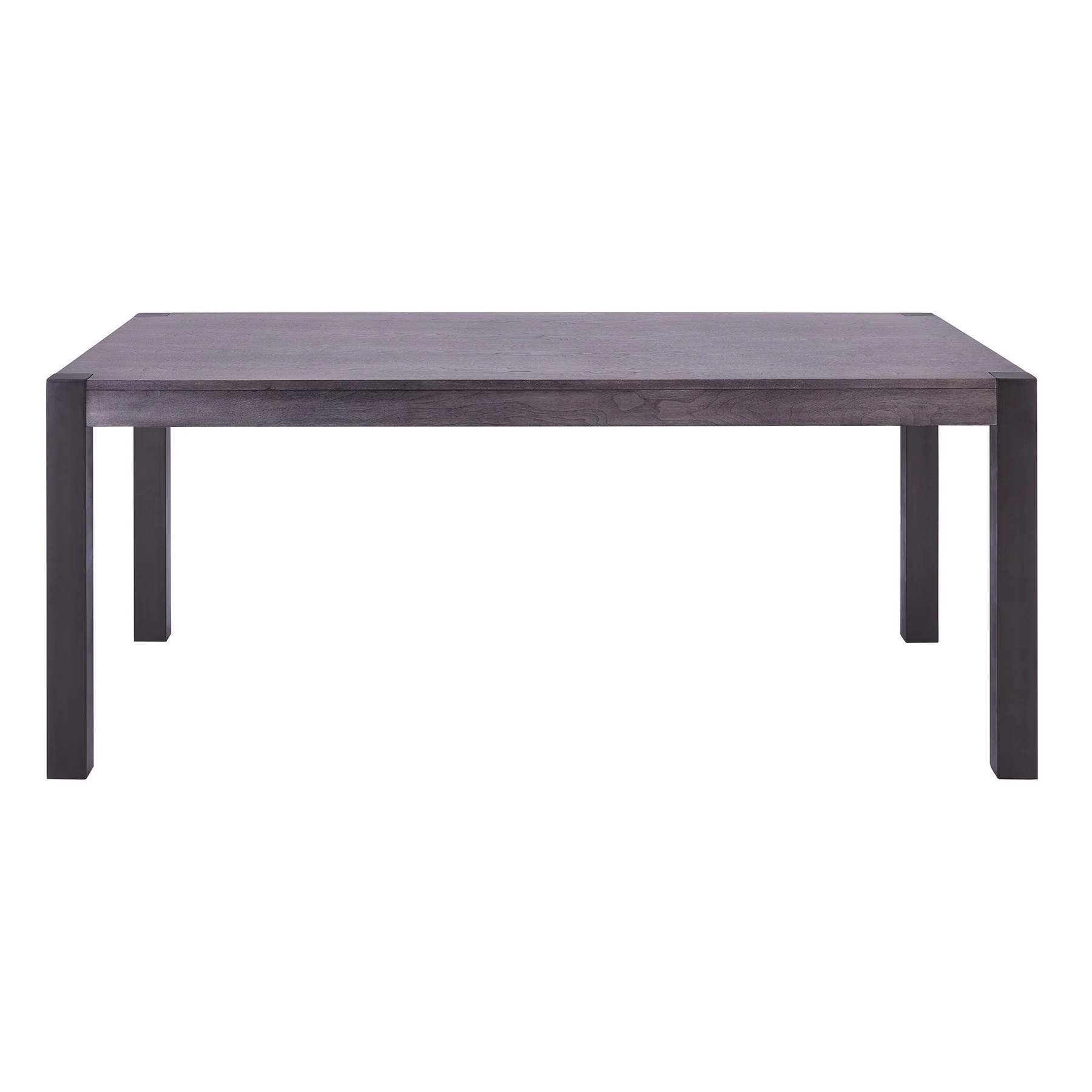 Tatum Contemporary Dining Table in Mineral Finish and Gray Walnut Top - Image 2
