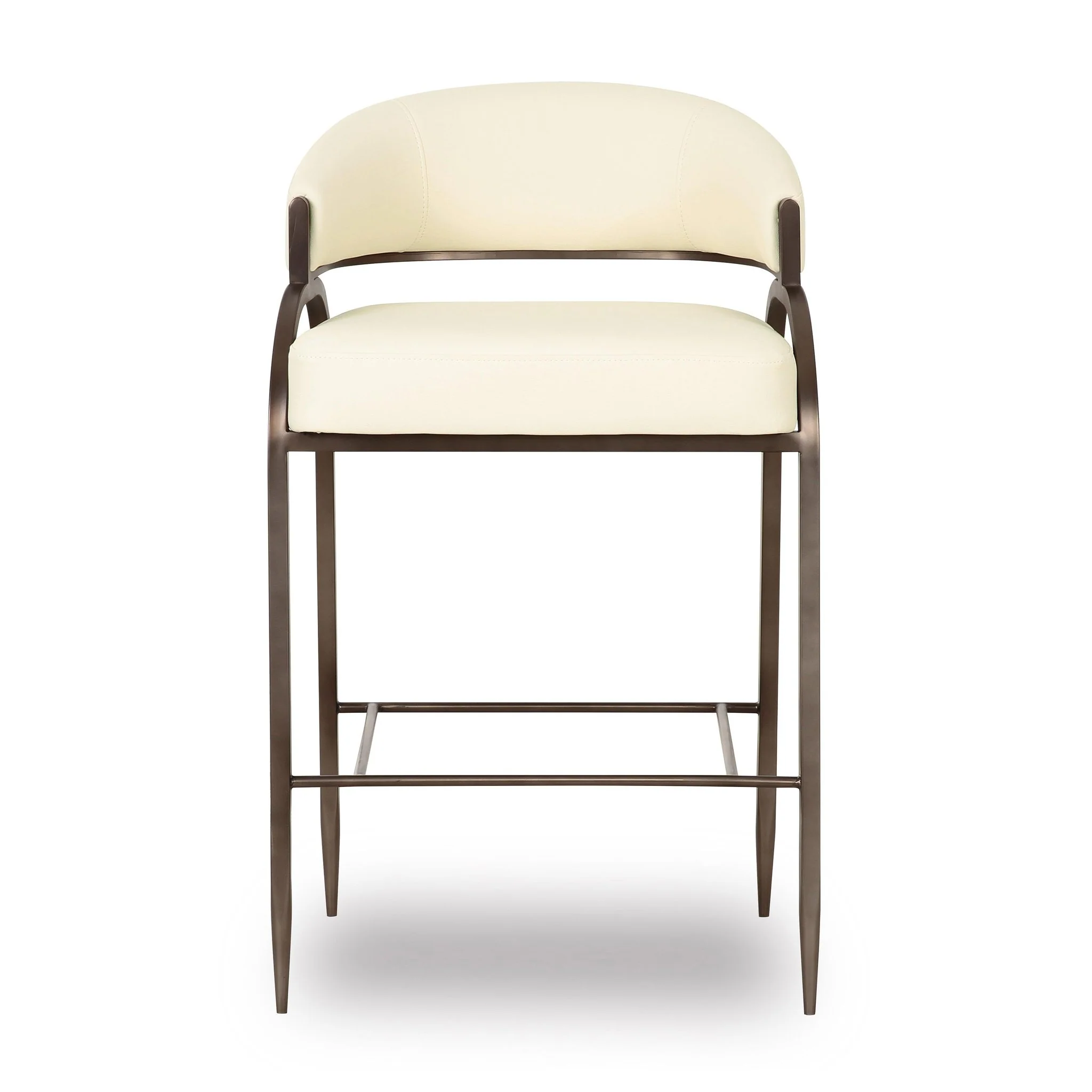 Tatum Cream Performance Vegan Leather Counter Stool - Image 3