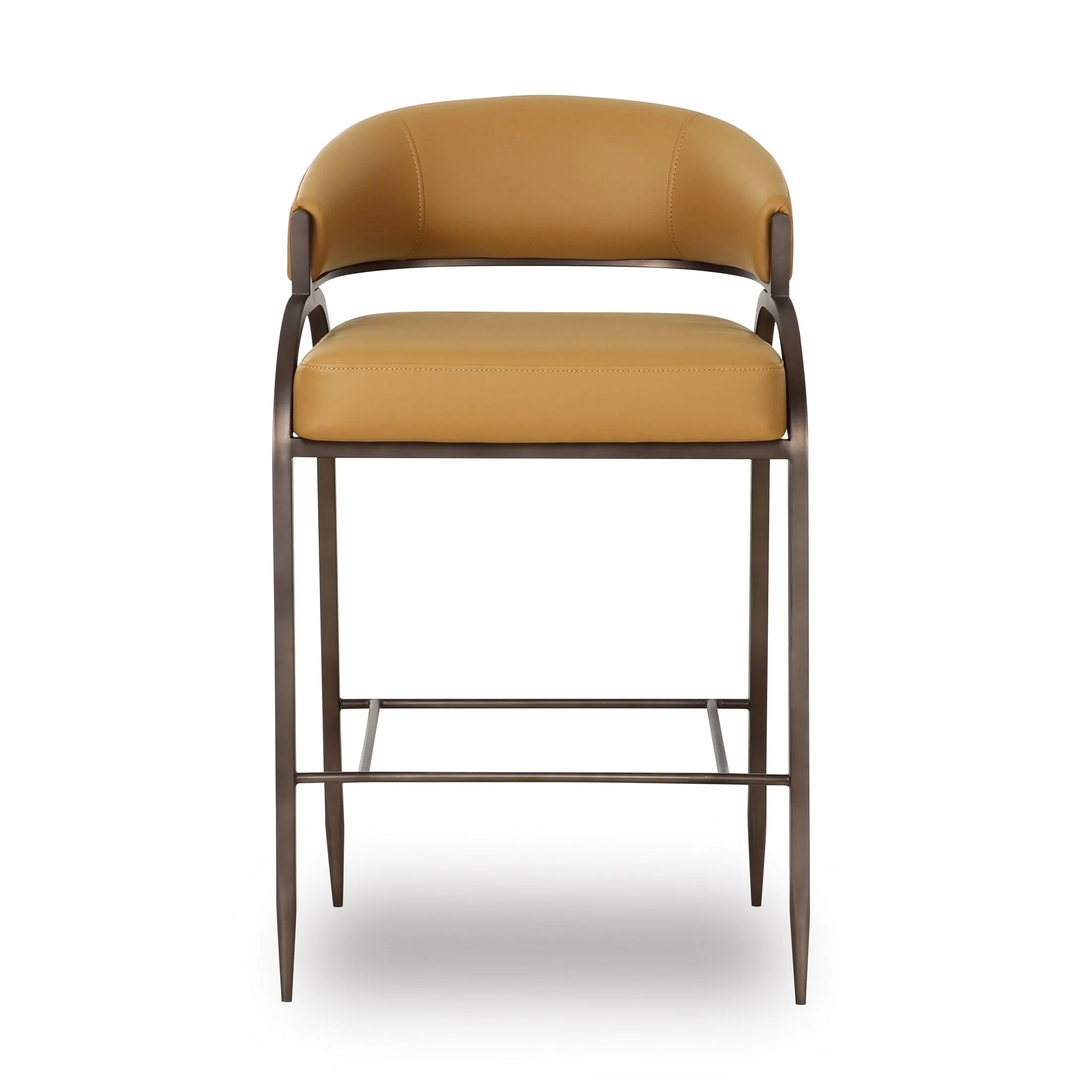Tatum Tan Performance Vegan Leather Counter Stool - Image 3