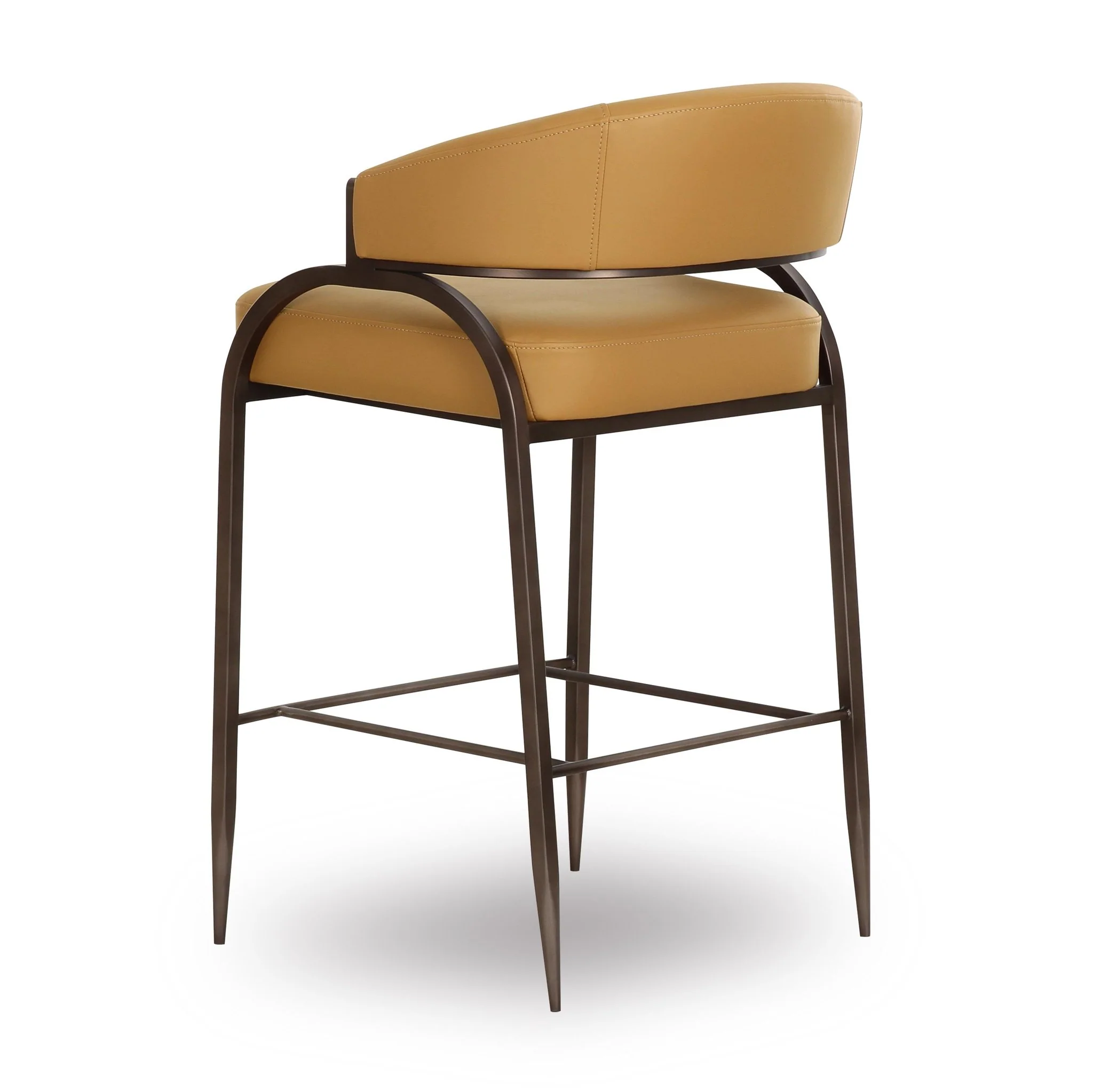 Tatum Tan Performance Vegan Leather Counter Stool - Image 4