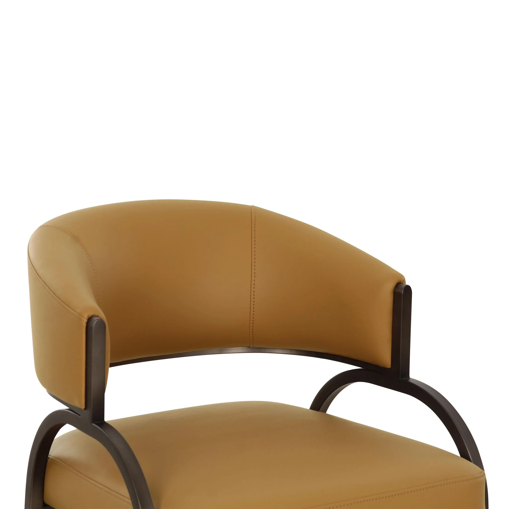 Tatum Tan Performance Vegan Leather Dining Chair - Image 5