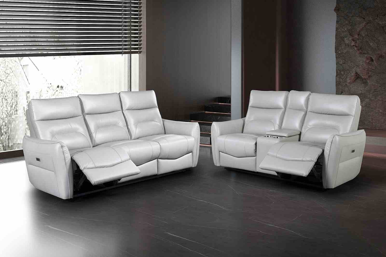 Terentius Power Loveseat, Taupe - Image 2