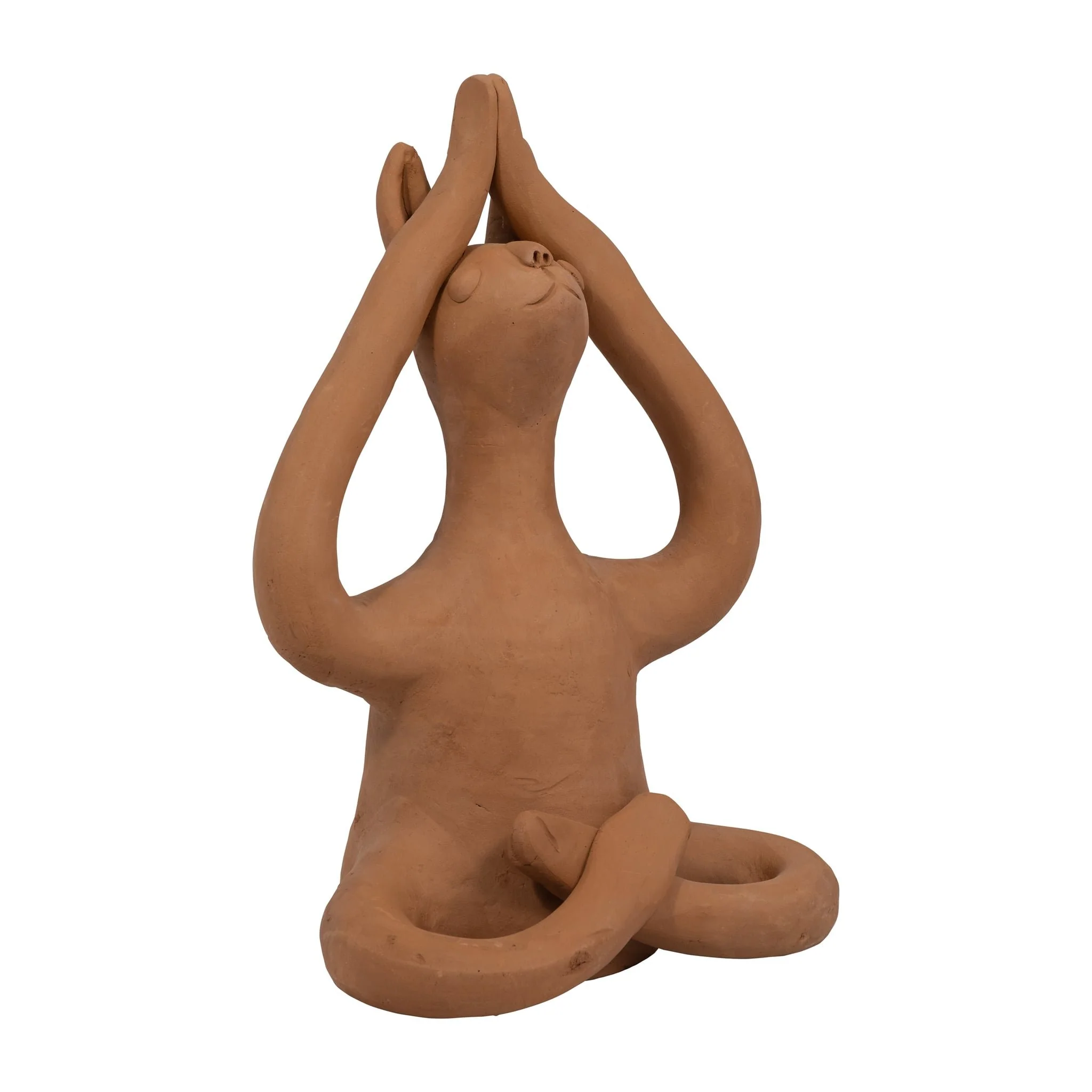 Terracotta, 10" Salutation Yoga Bunny, Natural - Image 2