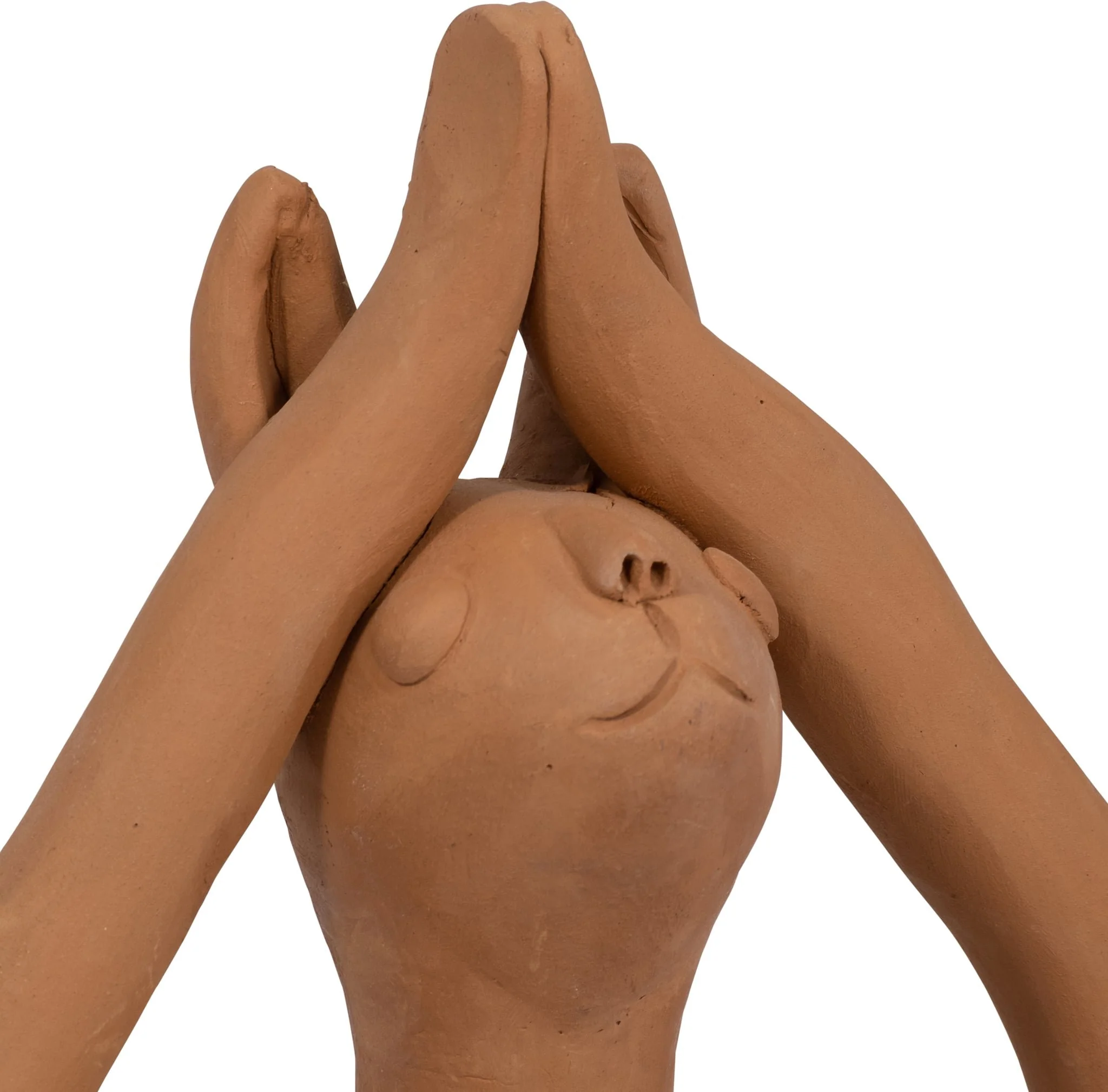 Terracotta, 10" Salutation Yoga Bunny, Natural - Image 5