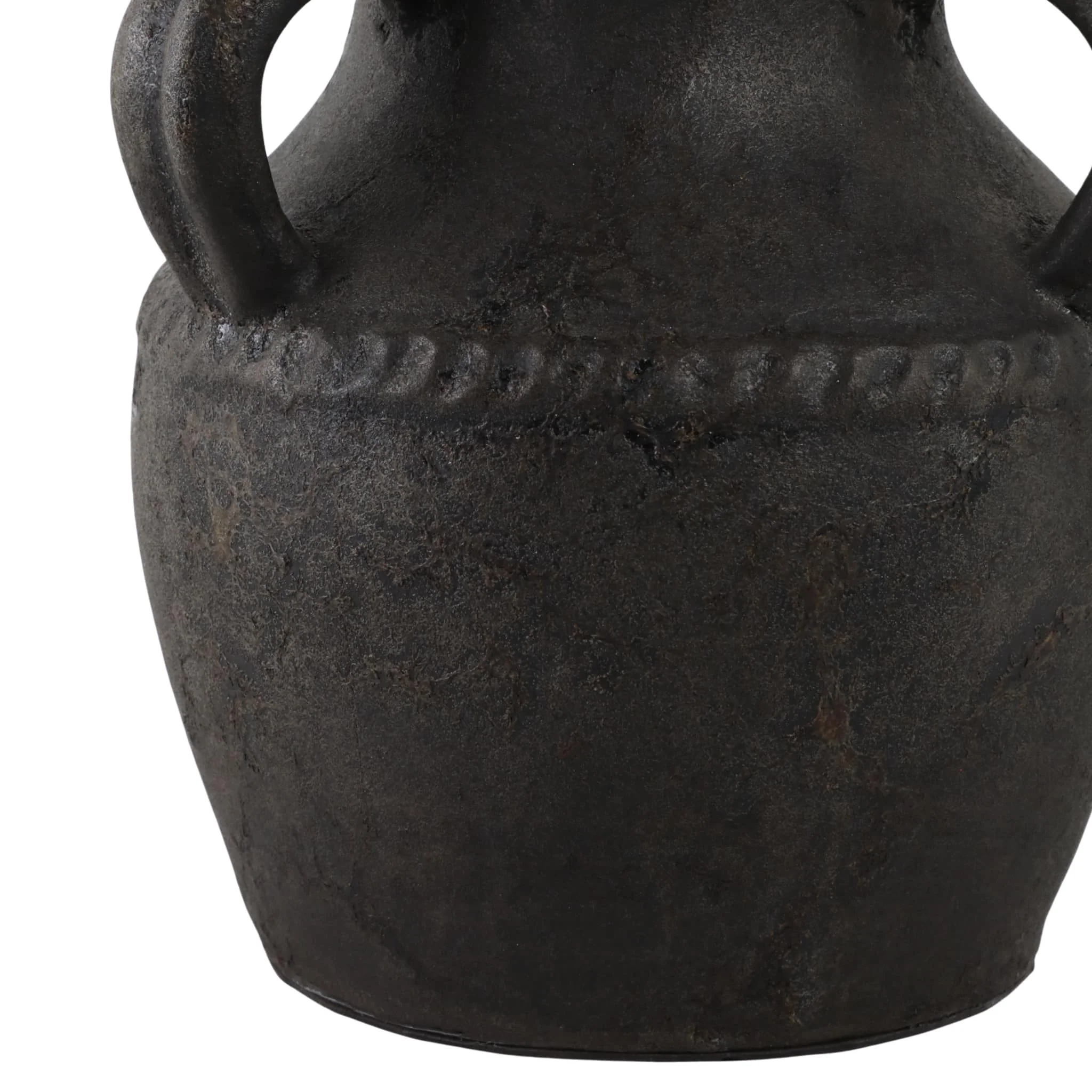 Terracotta, 10" Triple Handle Jug, Black - Image 5
