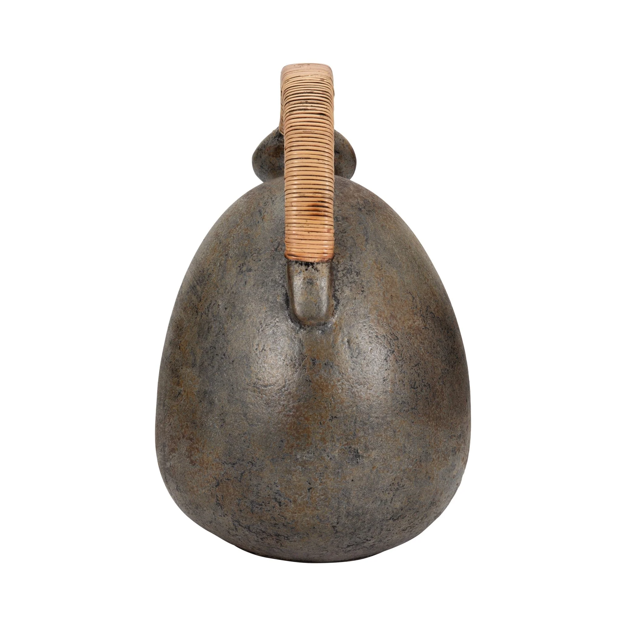 Terracotta, 16" Rustic Jug W/ Woven Handle, Multi - Image 4