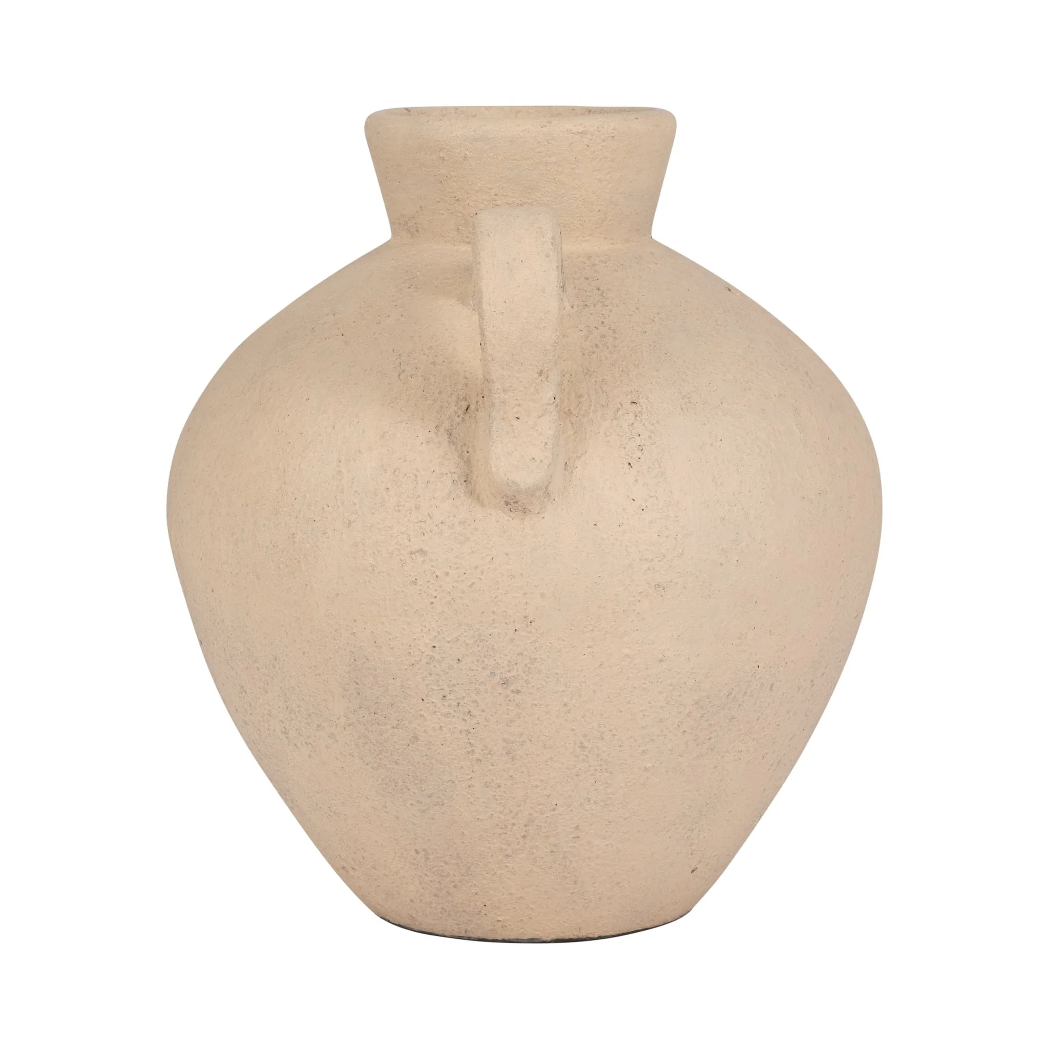 Terracotta, 17" Organic Jug With 2 Handles, Ivory - Image 4