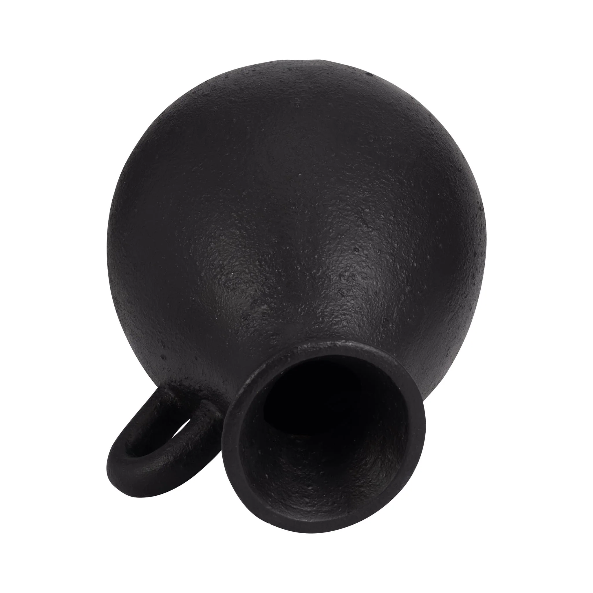 Terracotta, 19" Organic Jug With Handle, Black - Image 6