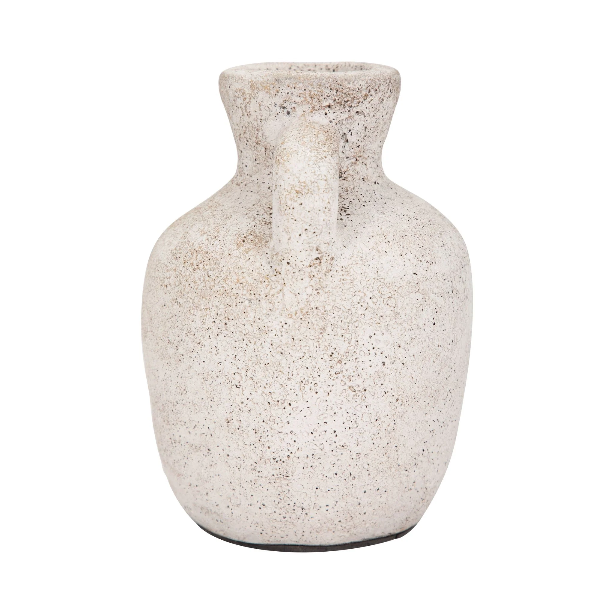 Terracotta, 7" Double Handle Vase, Ivory - Image 4