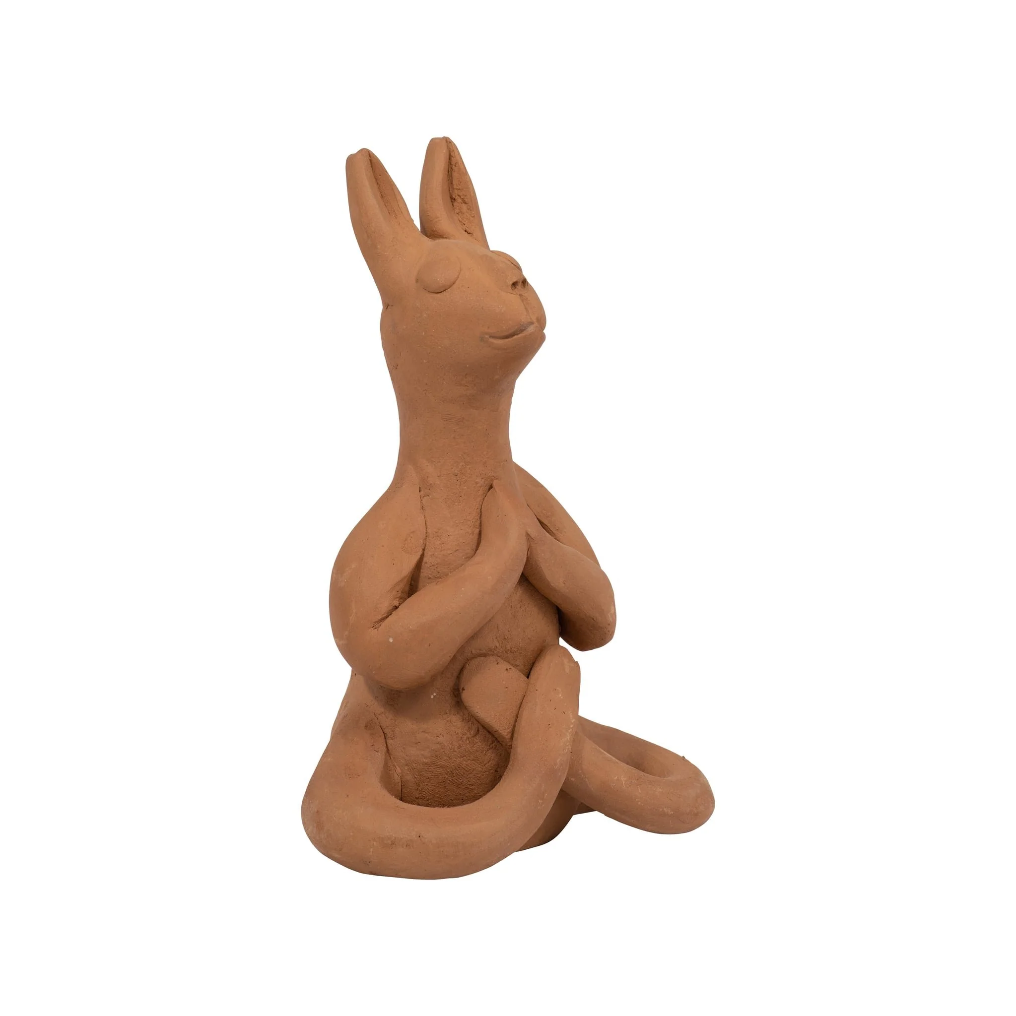 Terracotta, 7" Namaste Yoga Bunny, Natural - Image 2
