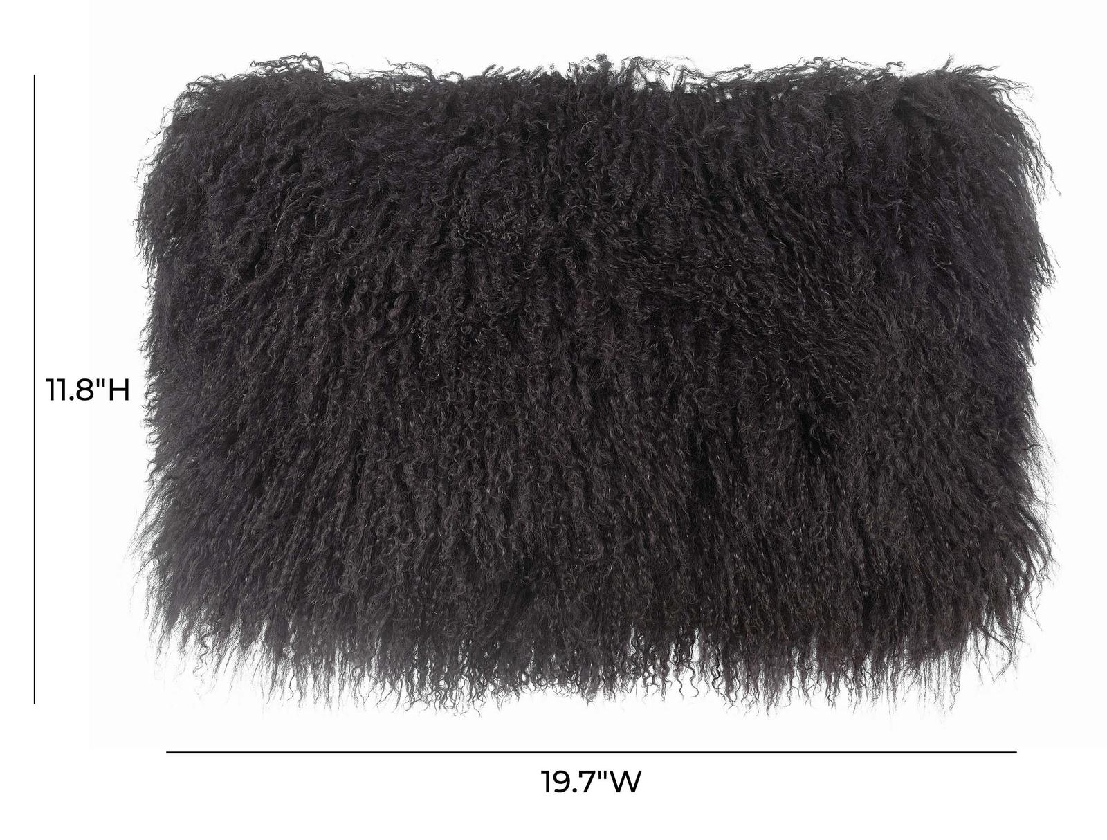 Tibetan Sheep Dark Grey Long Pillow - Image 4