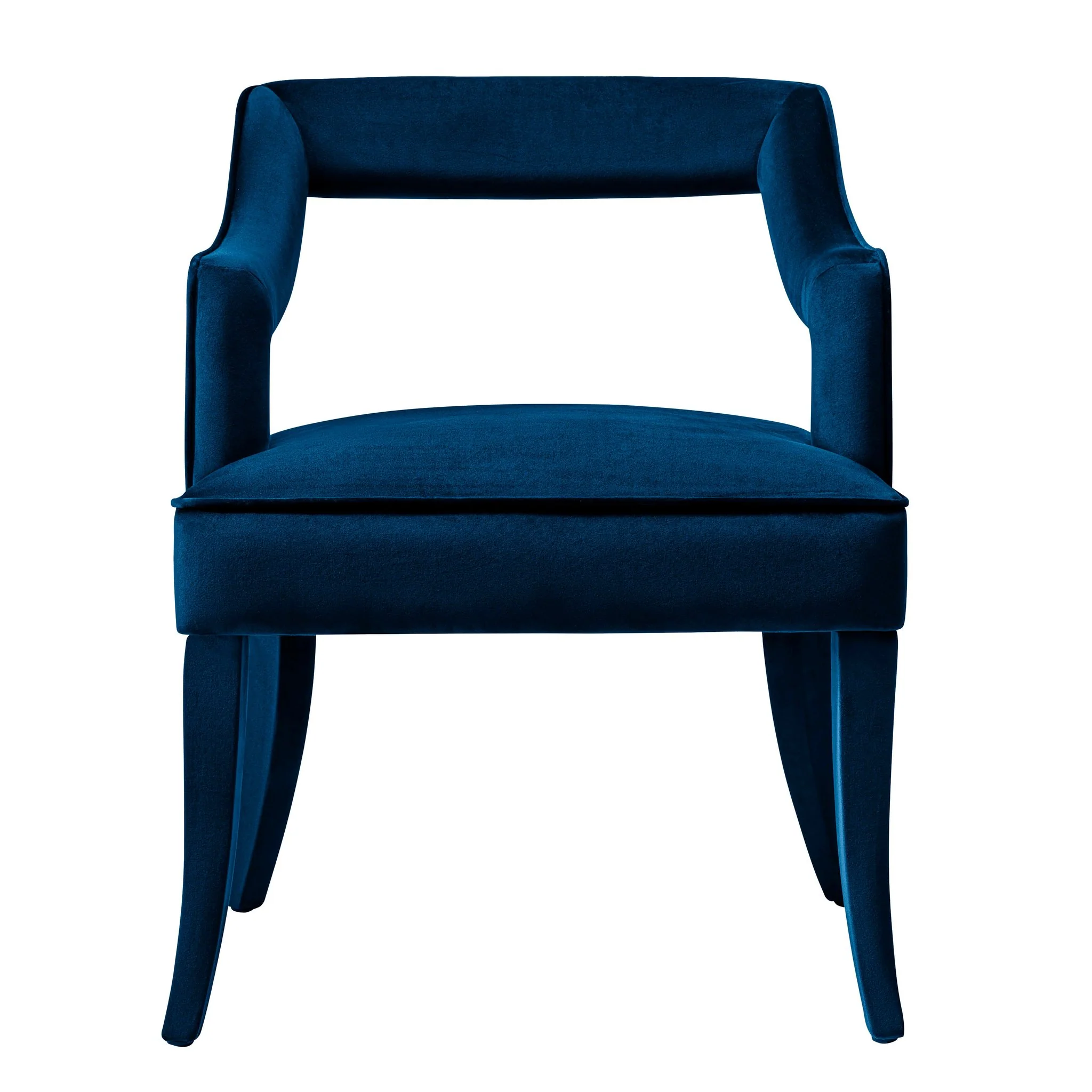 Tiffany Navy Velvet Chair - Image 3
