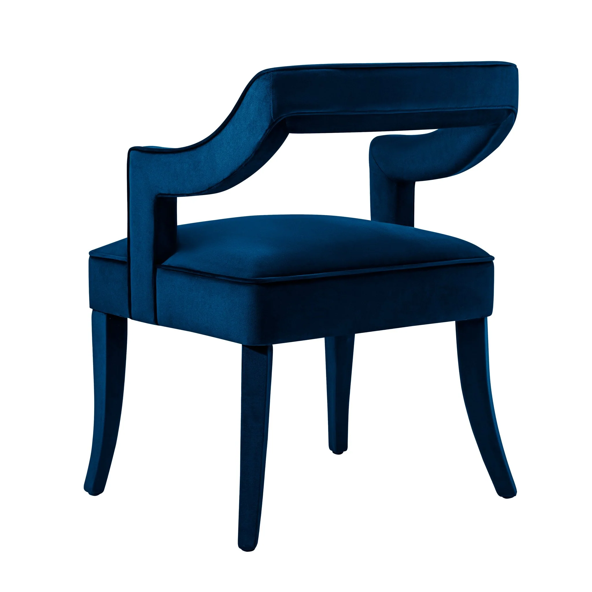 Tiffany Navy Velvet Chair - Image 4