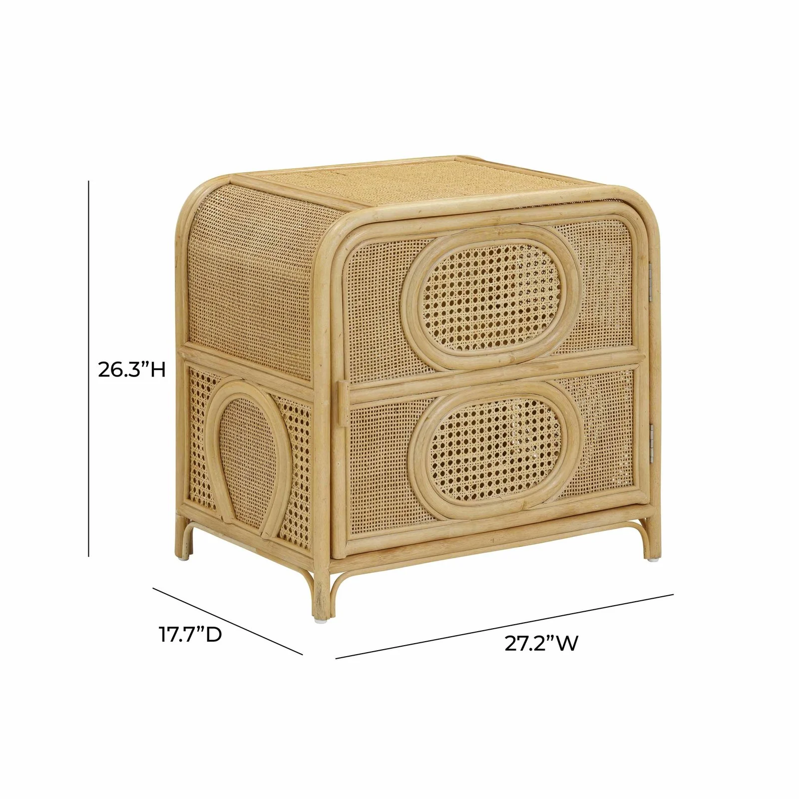 Tina Natural Rattan Nightstand - Image 7