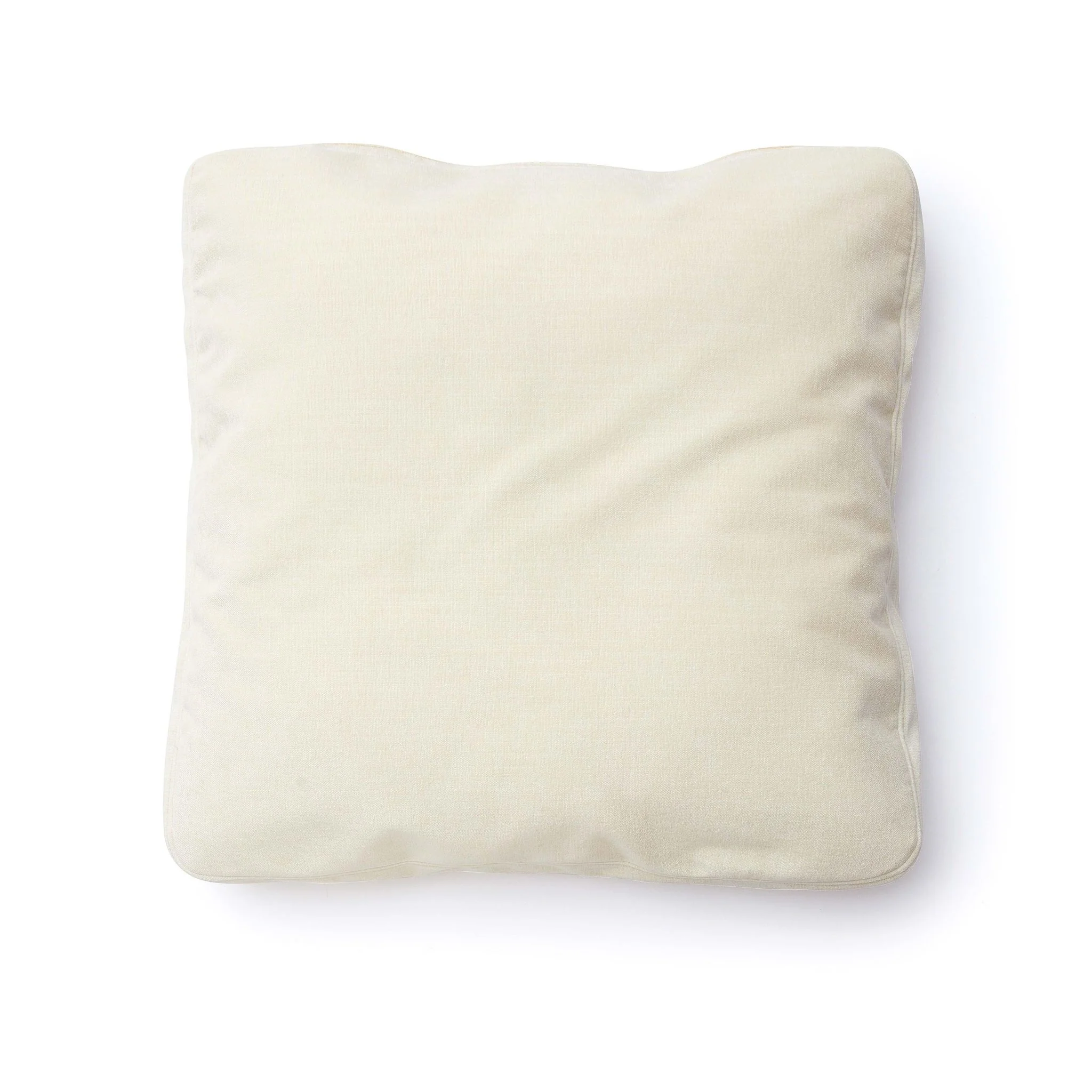 Tipsy Cream Chenille 20 x 20 inch Square Floppy Pillow - Image 2