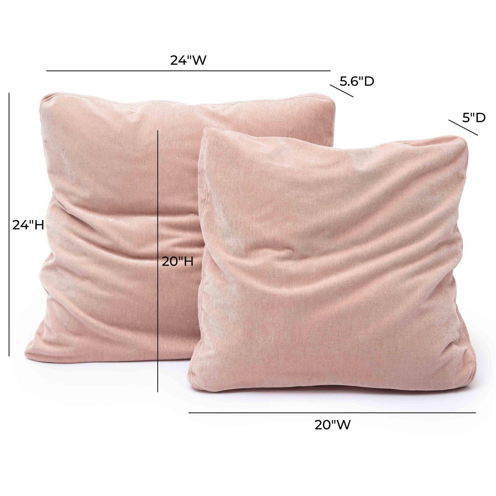 Tipsy Rose Upcycled Chenille 20 x 20 inch Square Floppy Pillow - Image 6
