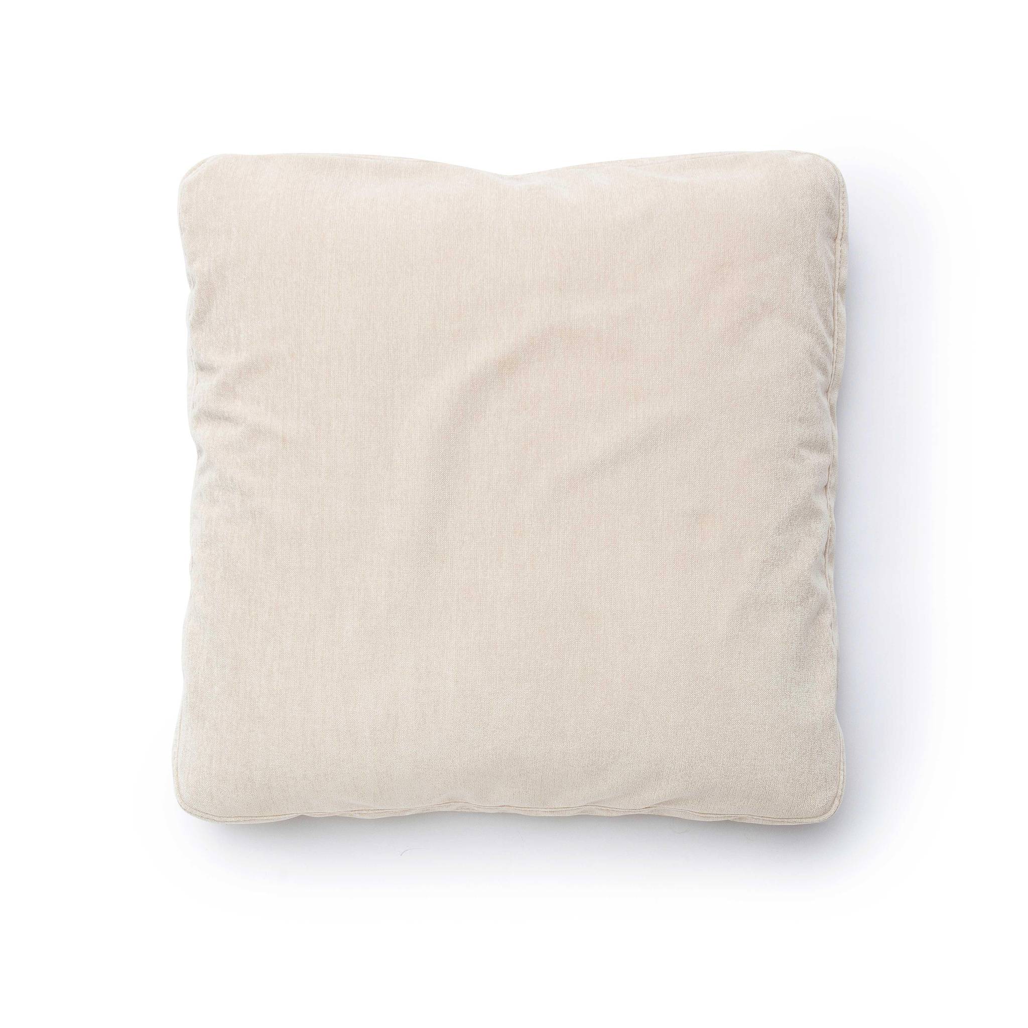 Tipsy Taupe Upcycled Chenille 20 x 20 inch Square Floppy Pillow - Image 2
