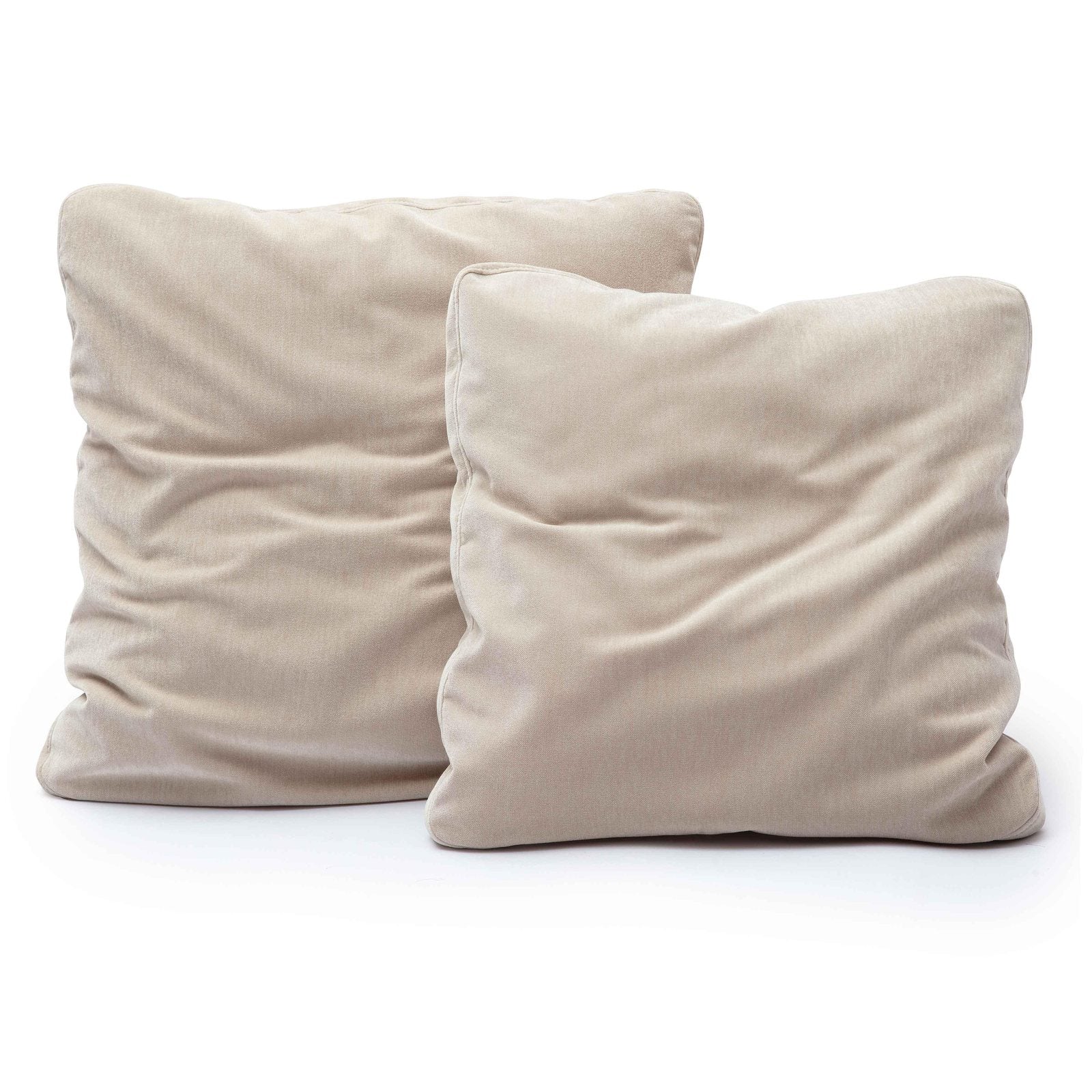 Tipsy Taupe Upcycled Chenille 20 x 20 inch Square Floppy Pillow - Image 4