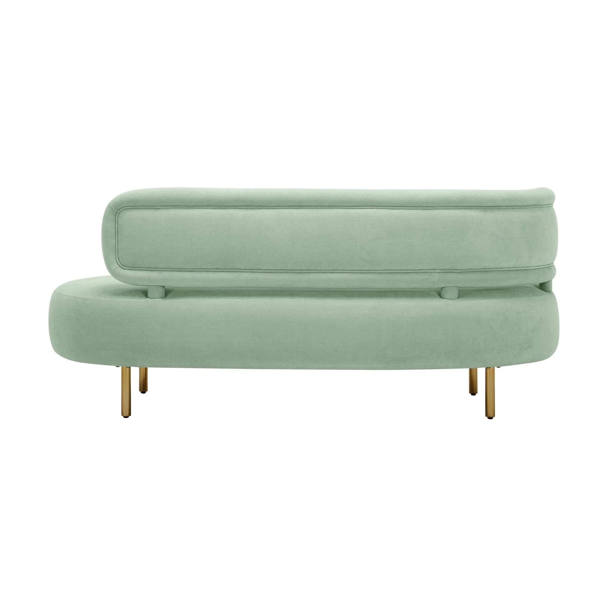 Tischa Mint Green Velvet Sofa - Image 4