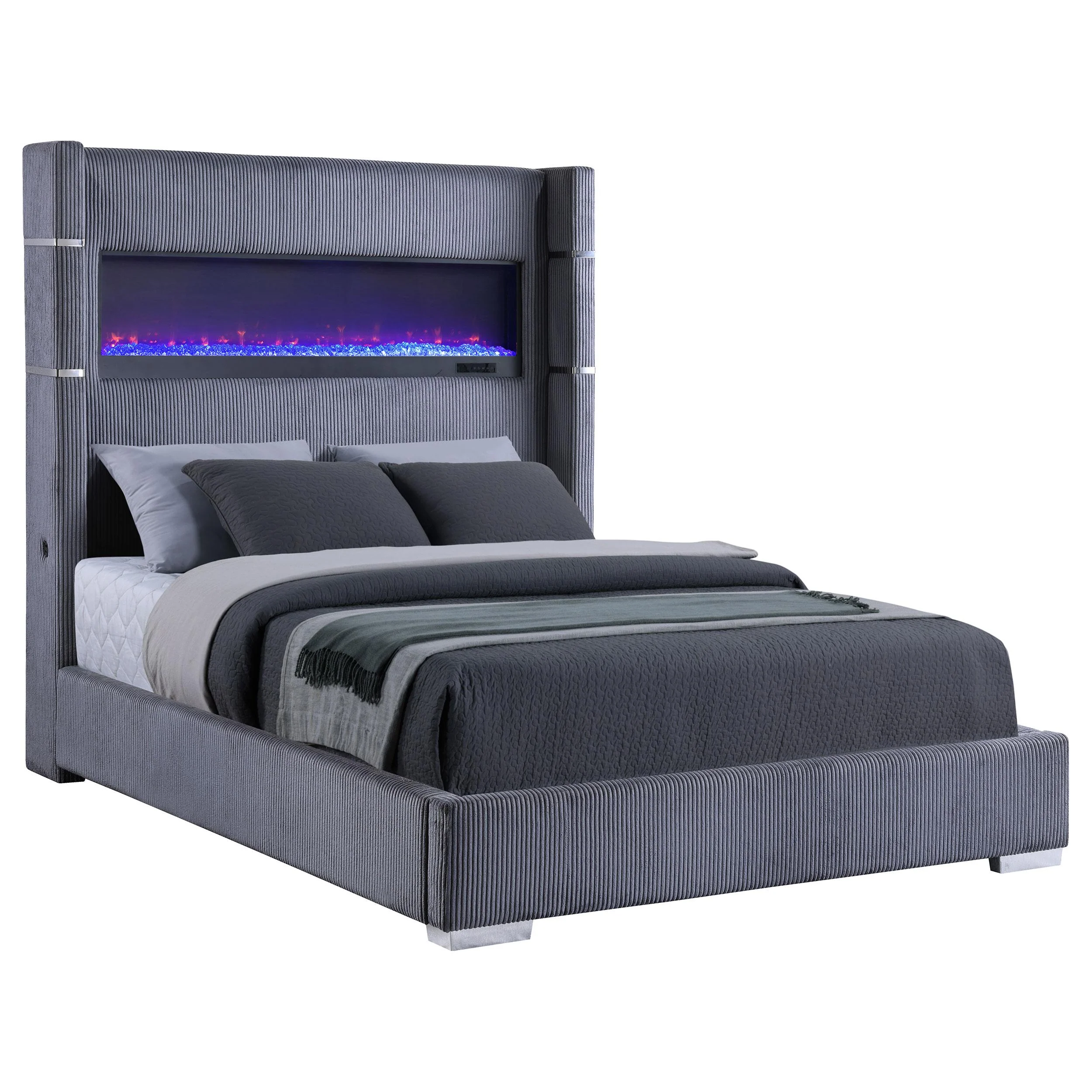 Tisdall Wingback Bed with Flame Visualizer - Image 47