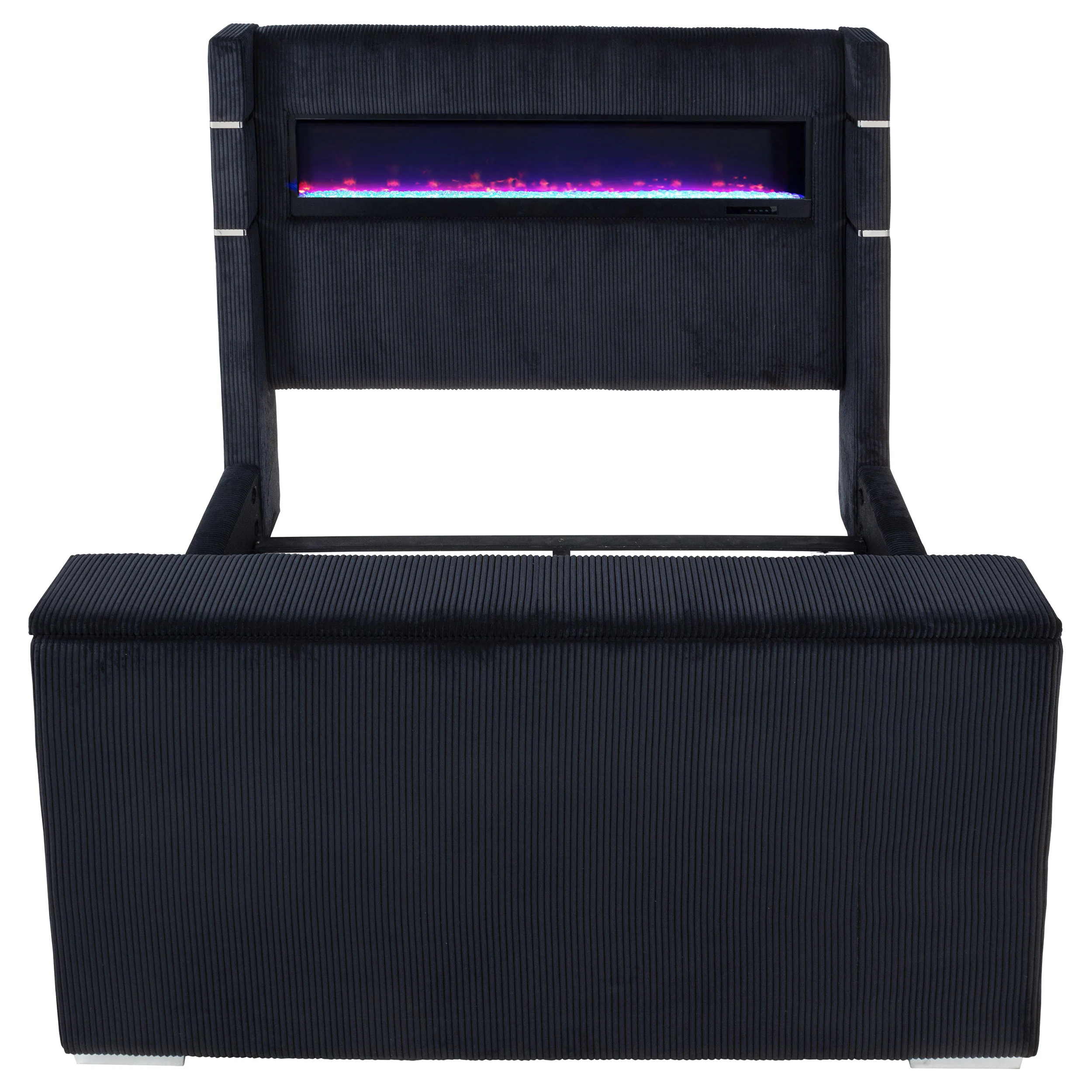 Tisdall Wingback TV Bed with Flame Visualizer - Image 6