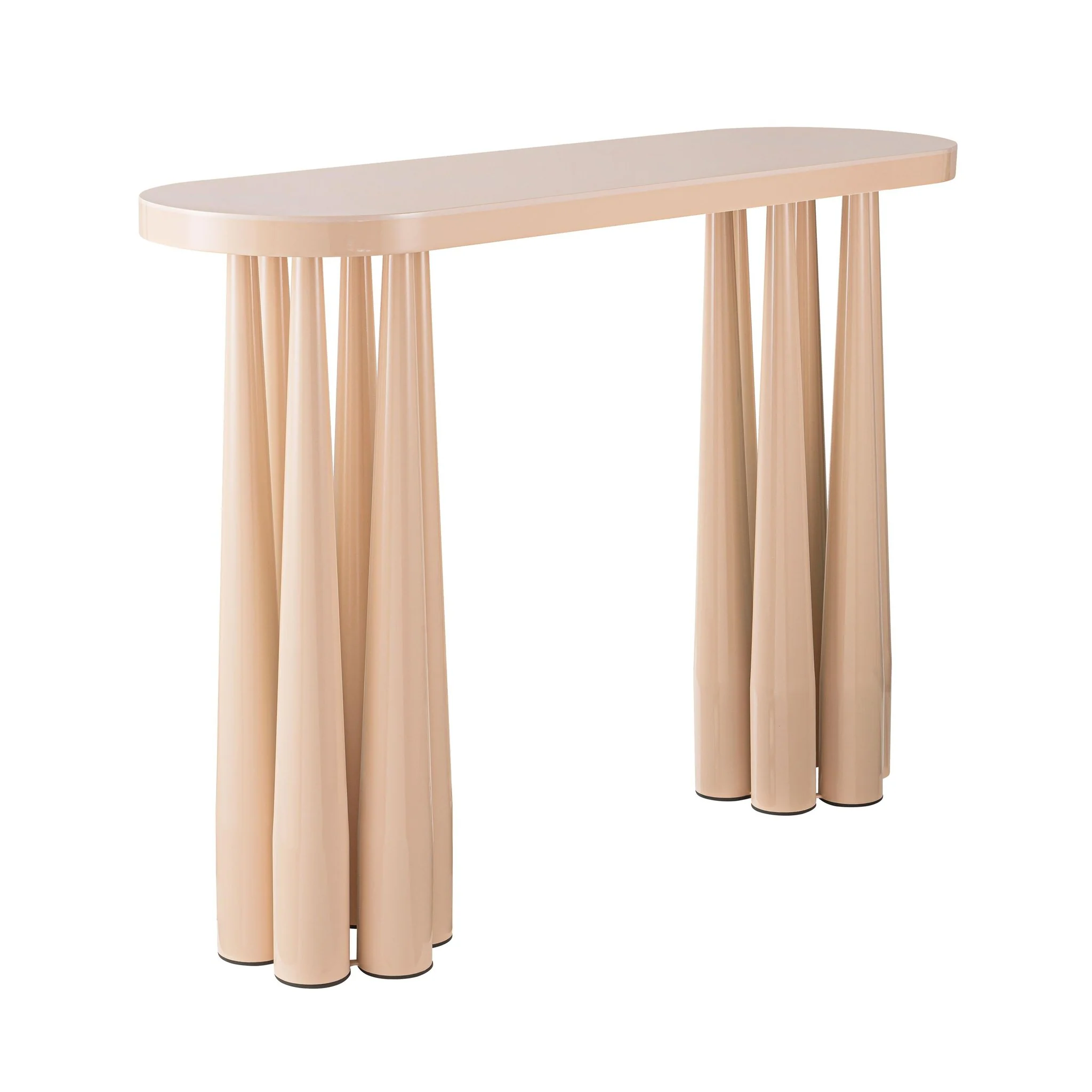 Titan Peach Rose Glossy Console Table - Image 3