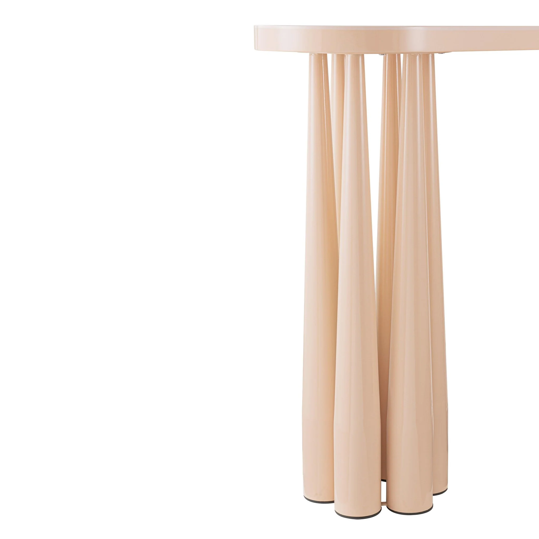 Titan Peach Rose Glossy Console Table - Image 4