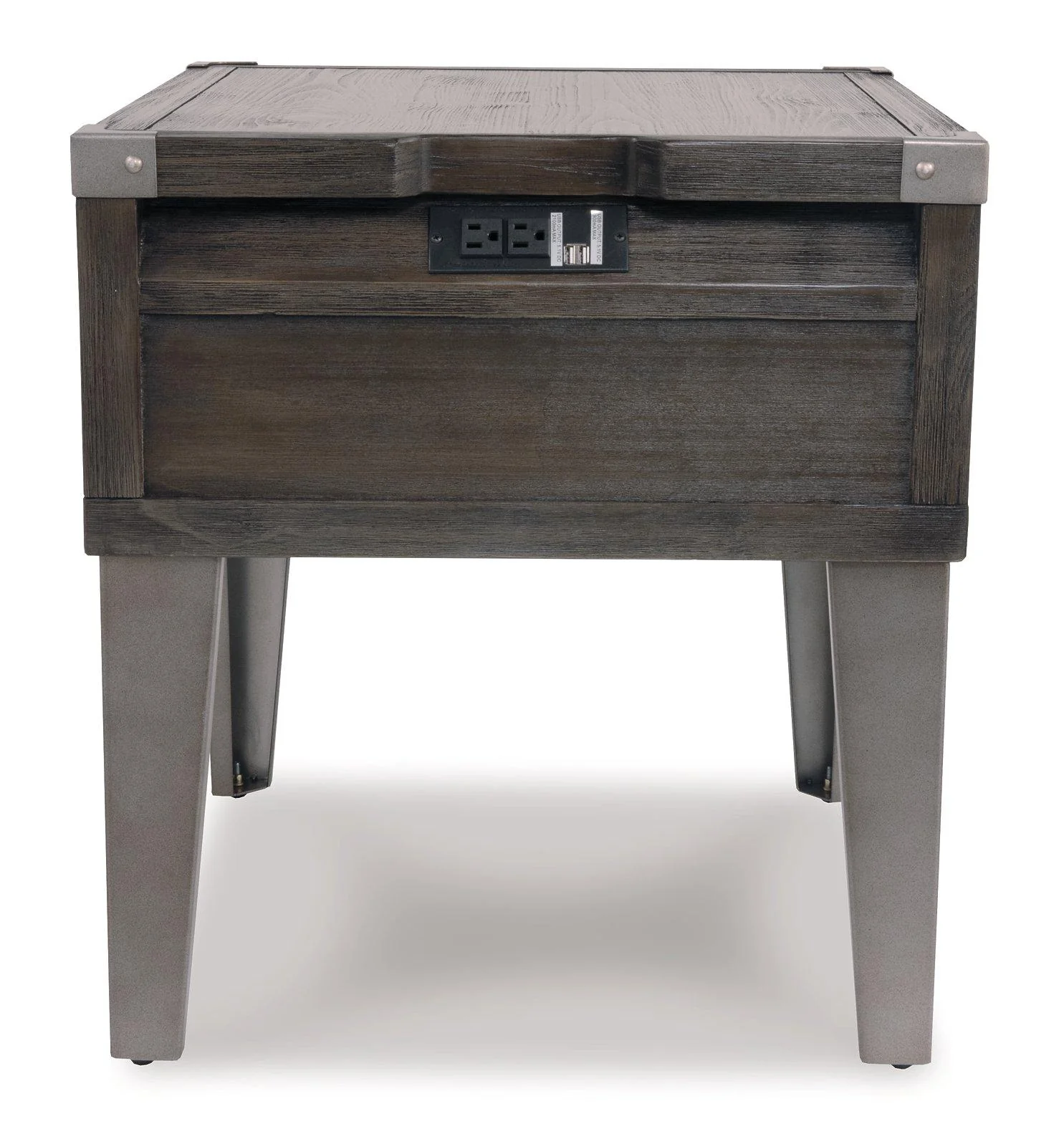Todoe End Table with USB Ports & Outlets - Image 10