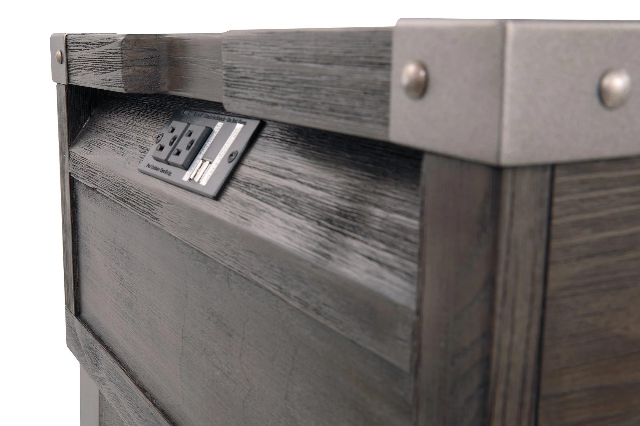 Todoe End Table with USB Ports & Outlets - Image 14